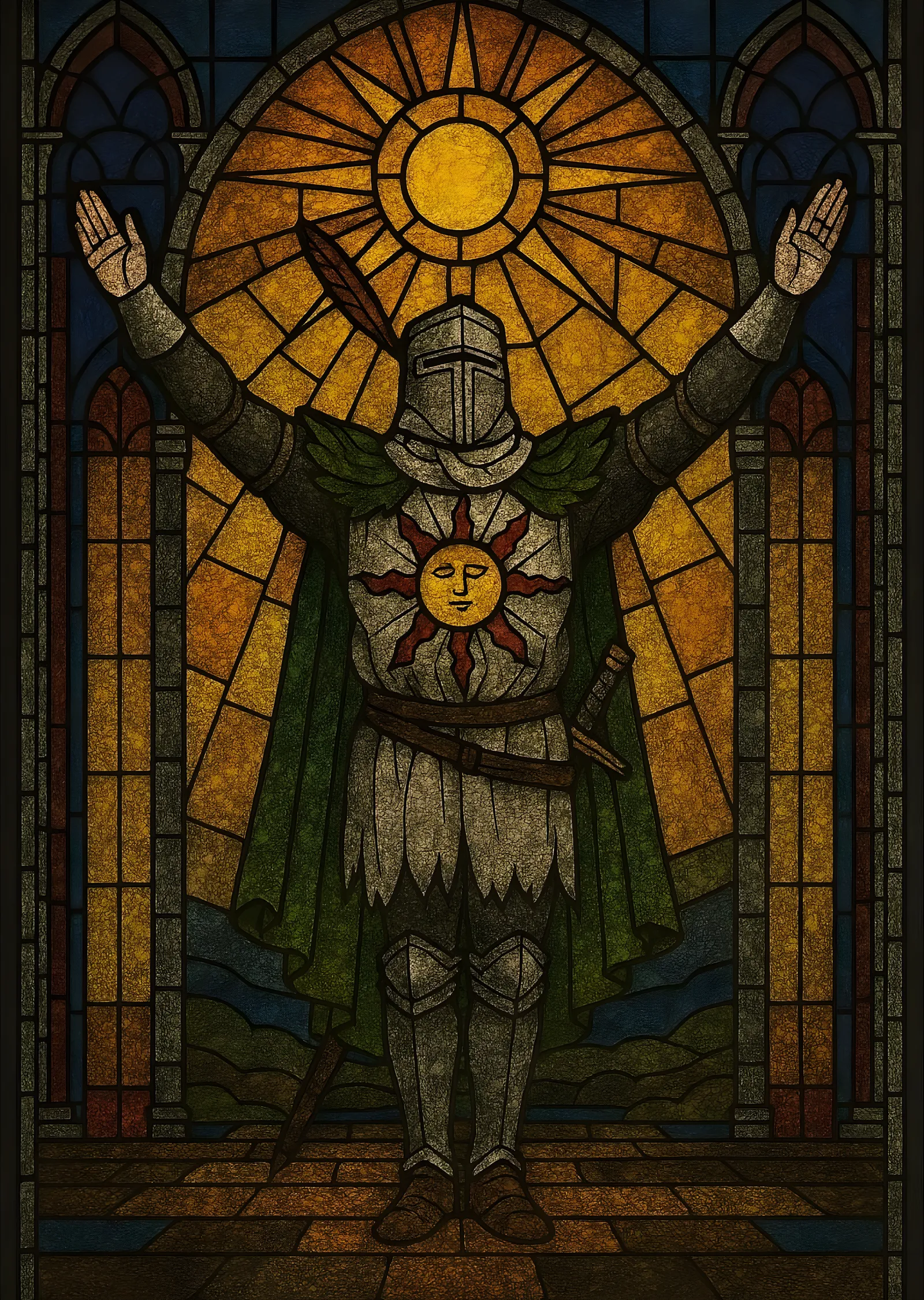 Dark Souls: Güneşin Şövalyesi metal tablo