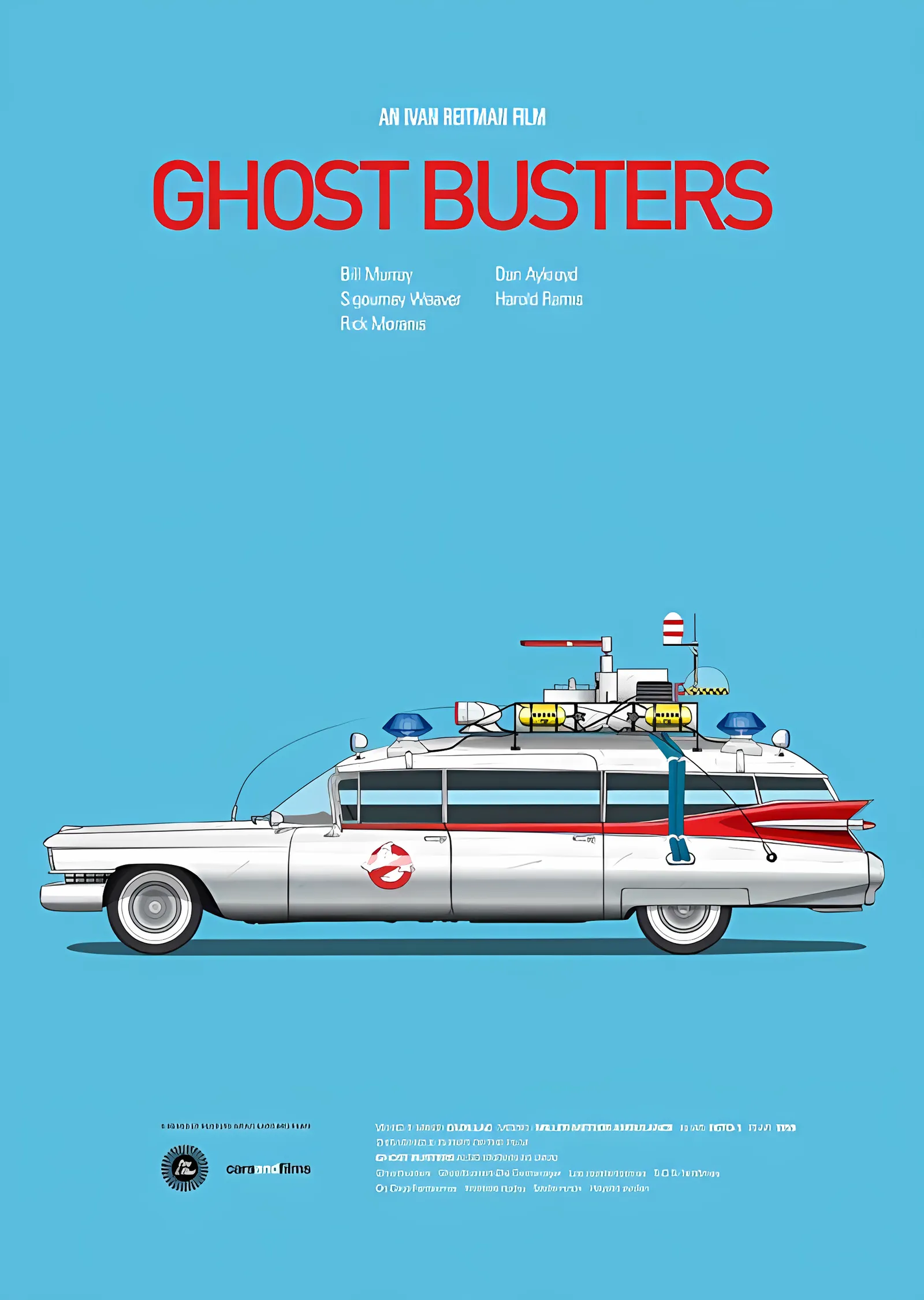 Ghostbusters - Ecto-1 metal tablo
