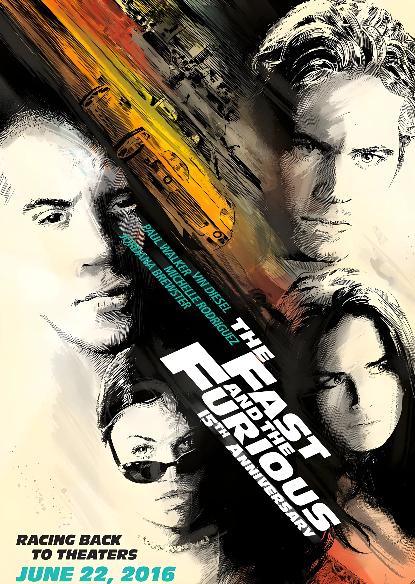 Fast & Furious Ekibi metal tablo