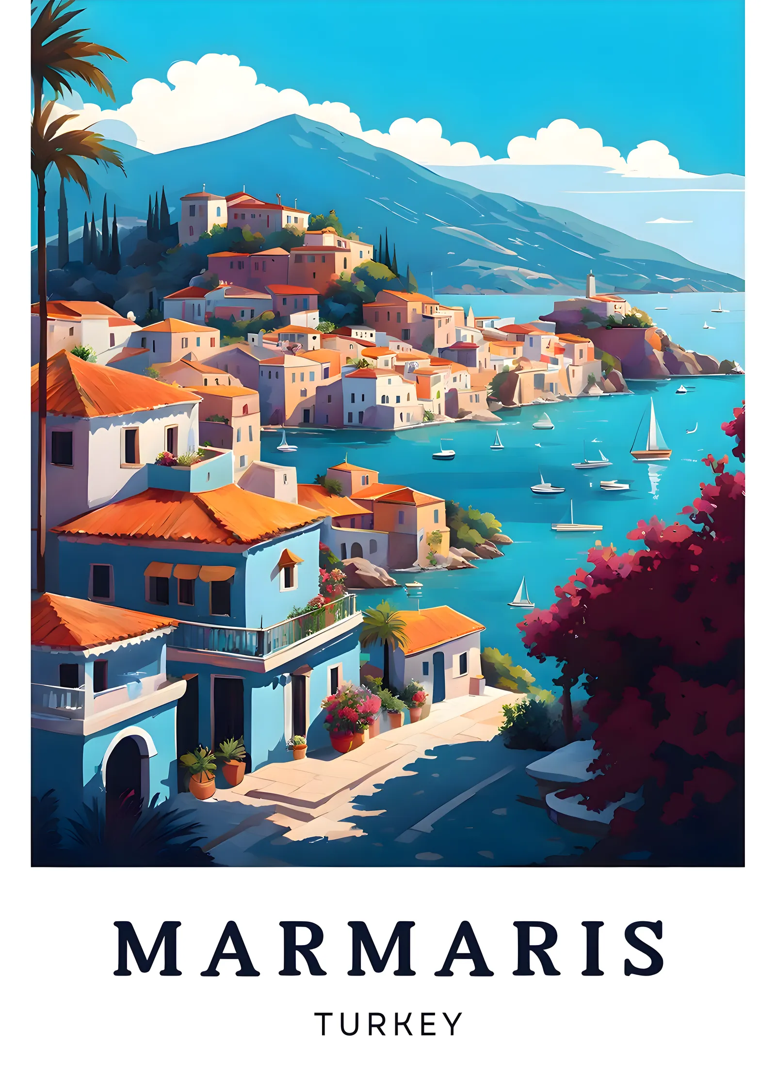 Marmaris, Türkiye: Akdeniz Şıklığı metal tablo