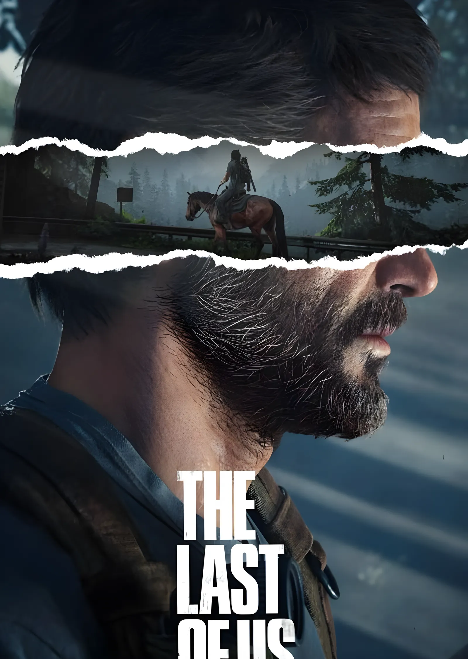 The Last of Us - Çift Taraflı Yırtık Profil metal tablo