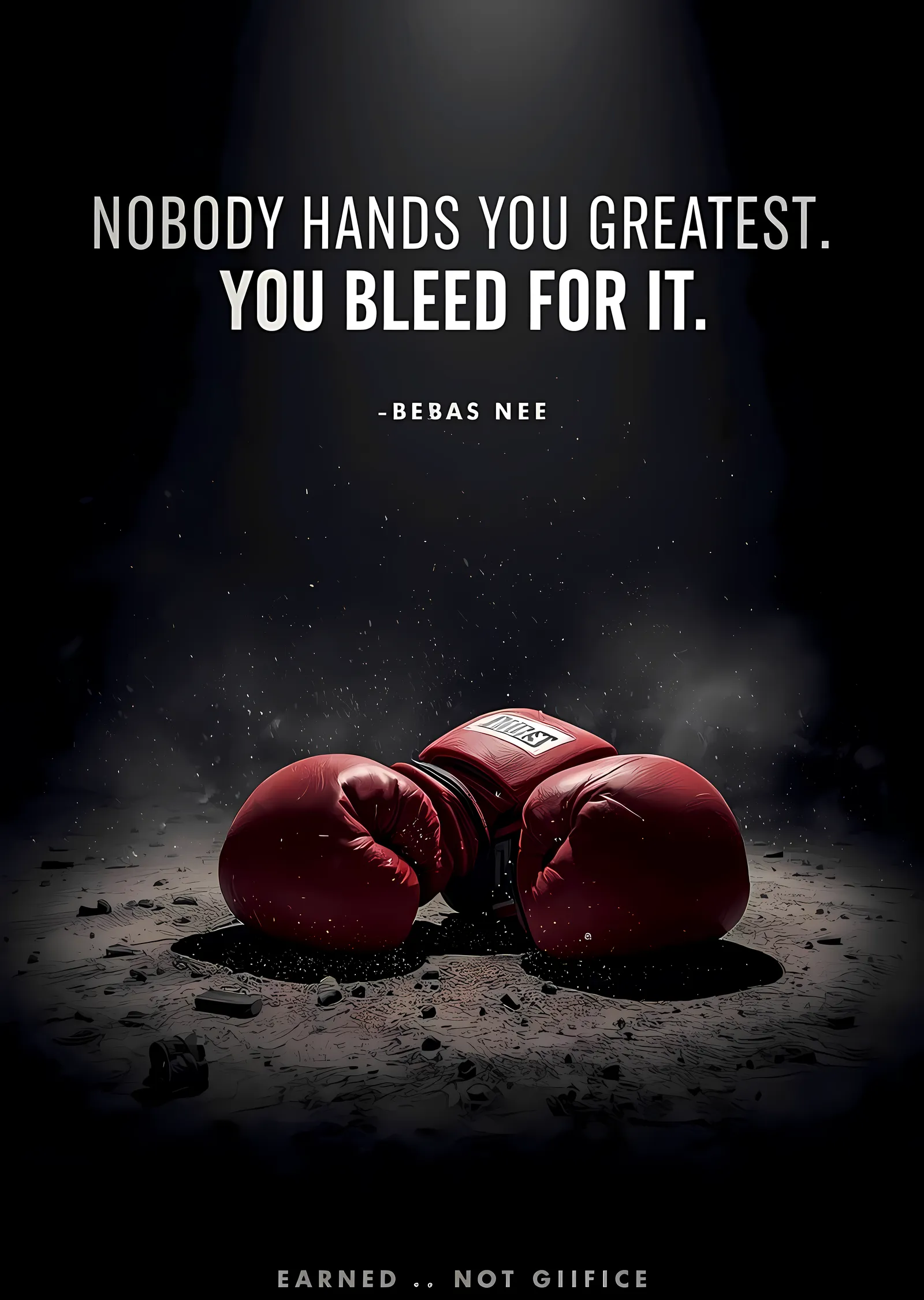 Bleed for Greatness metal tablo