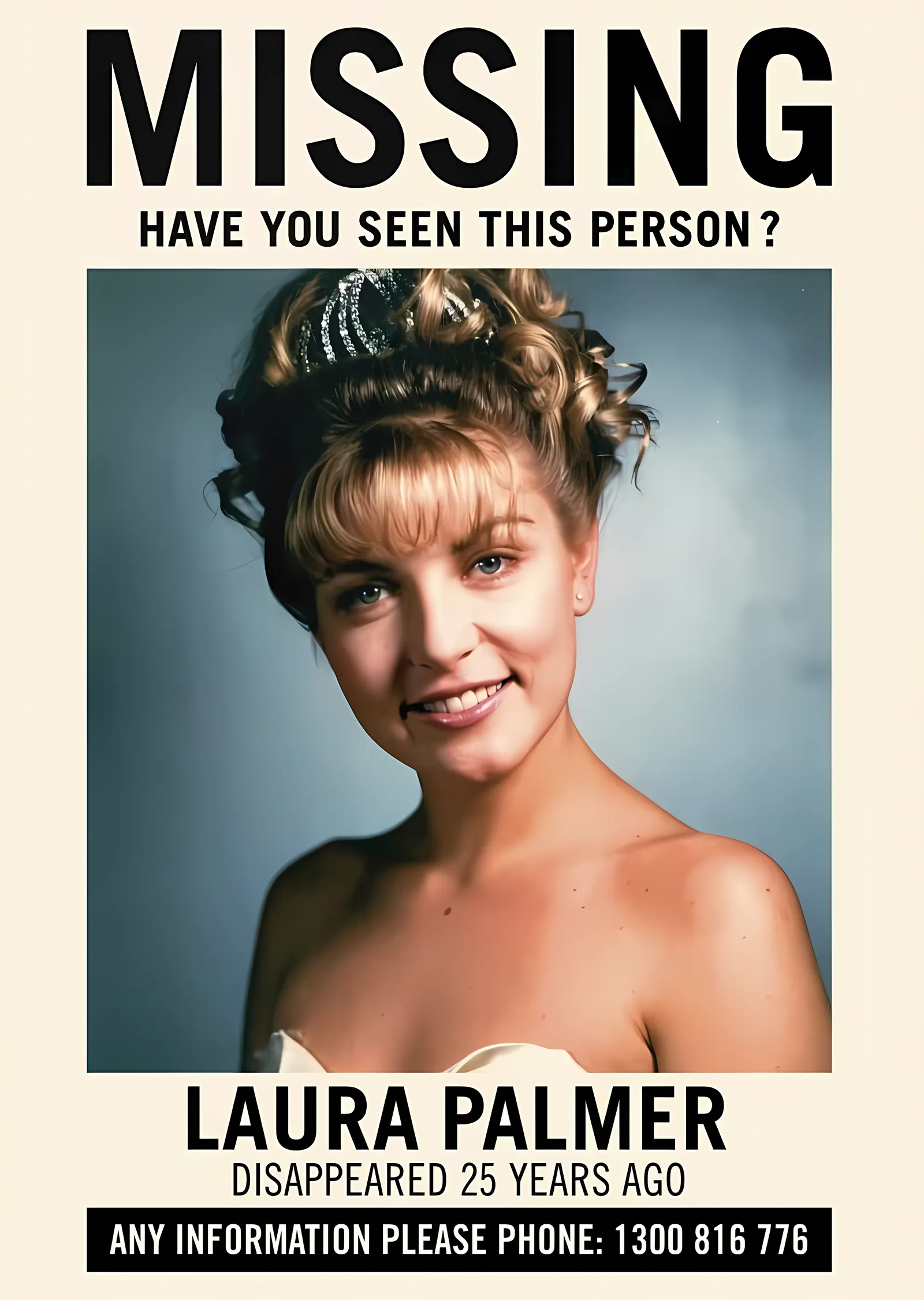 Twin Peaks: Laura Palmer metal tablo