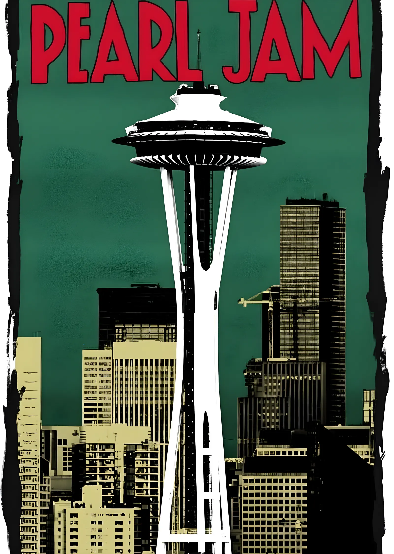 Pearl Jam: Space Needle metal tablo