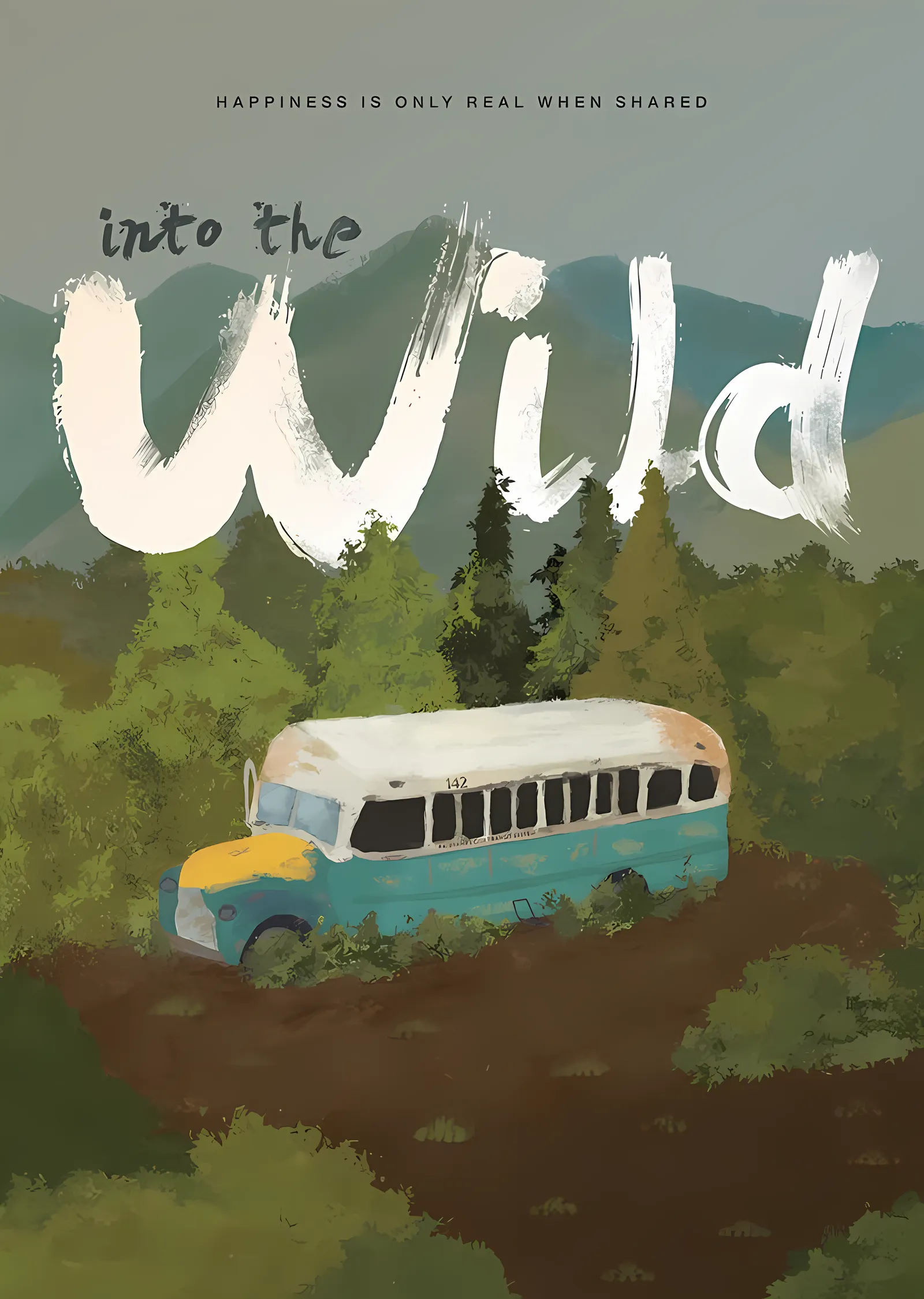 Into the Wild: Orman metal tablo