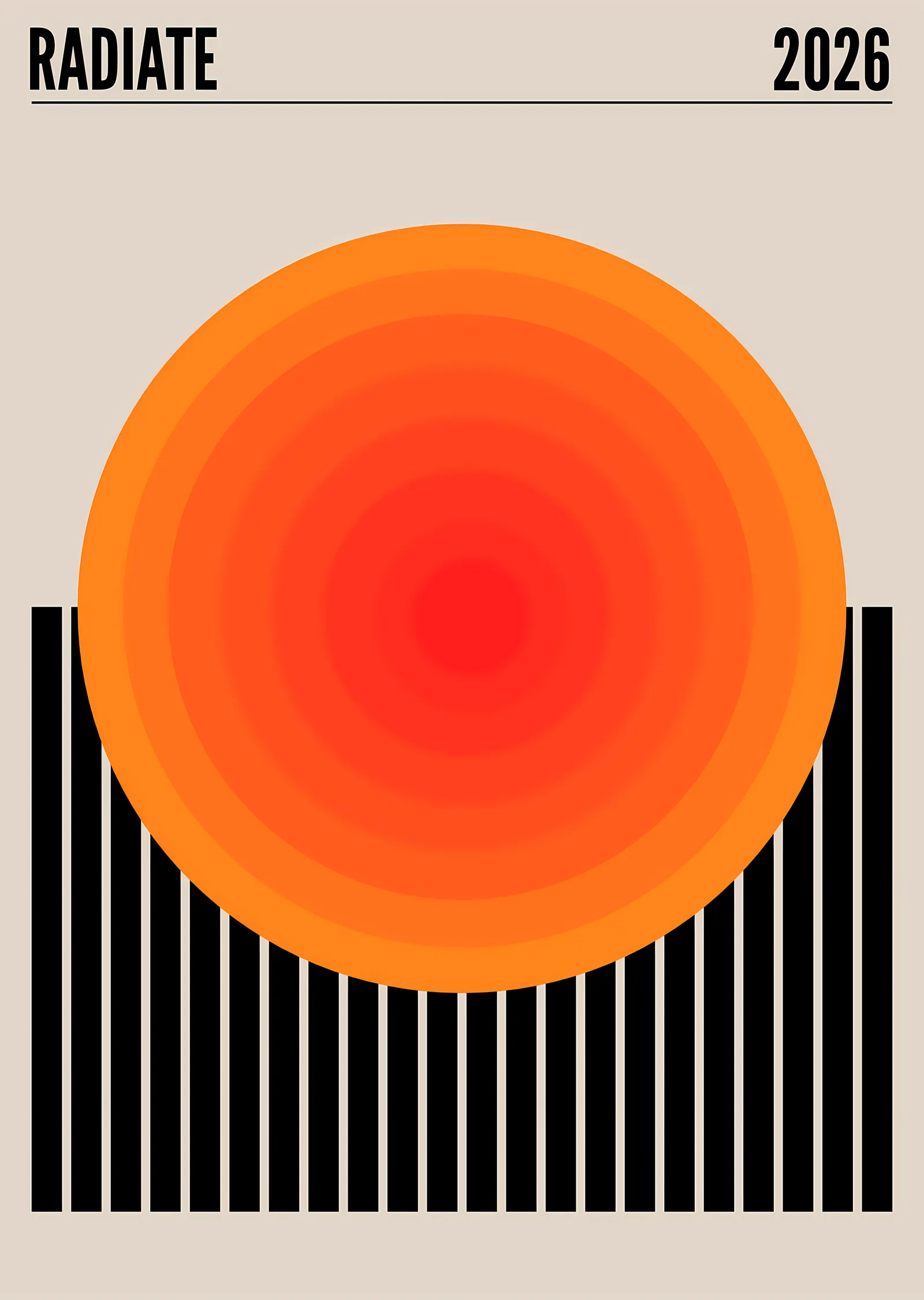 Radiate 2026 metal tablo