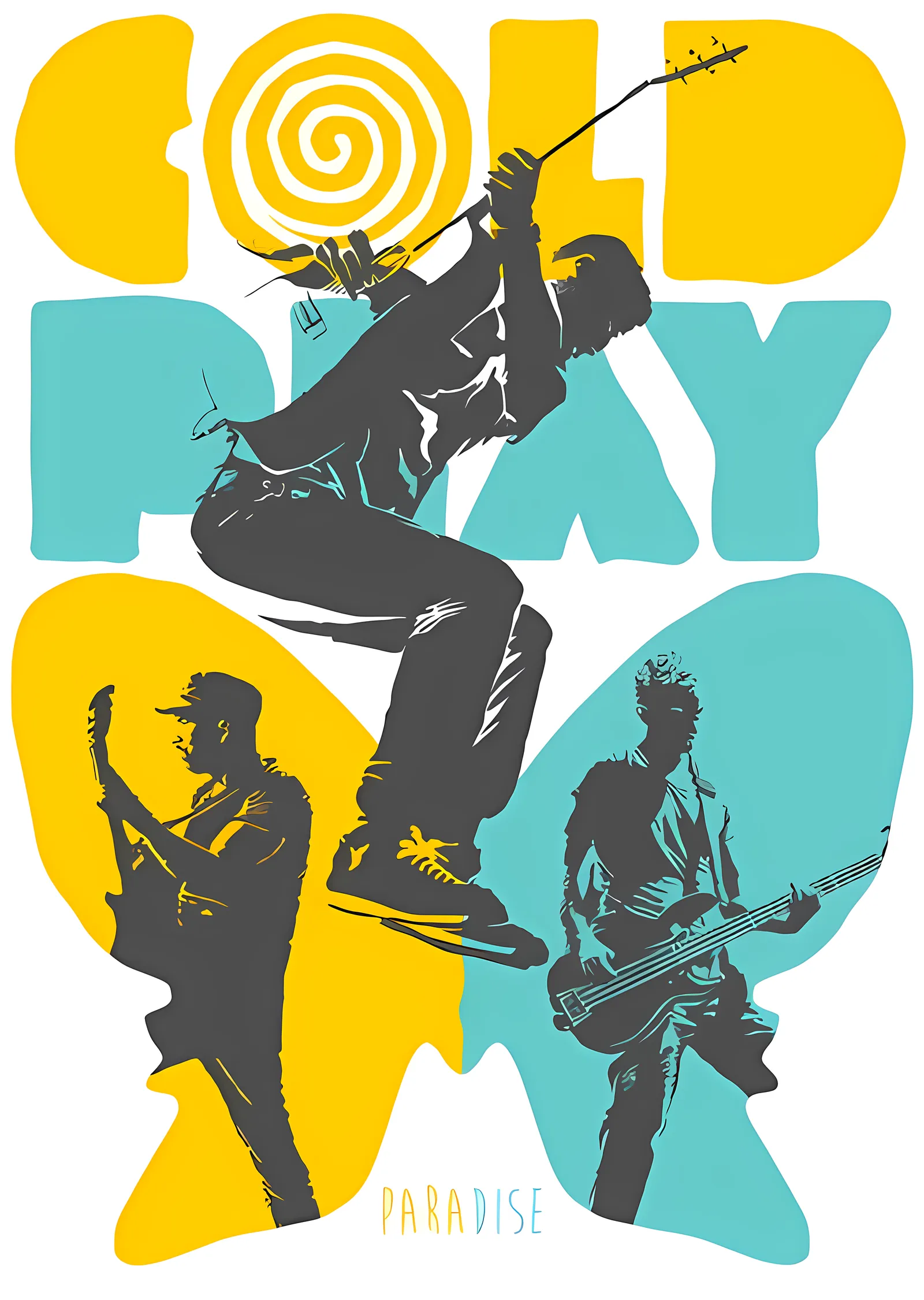 Coldplay: Paradise metal tablo