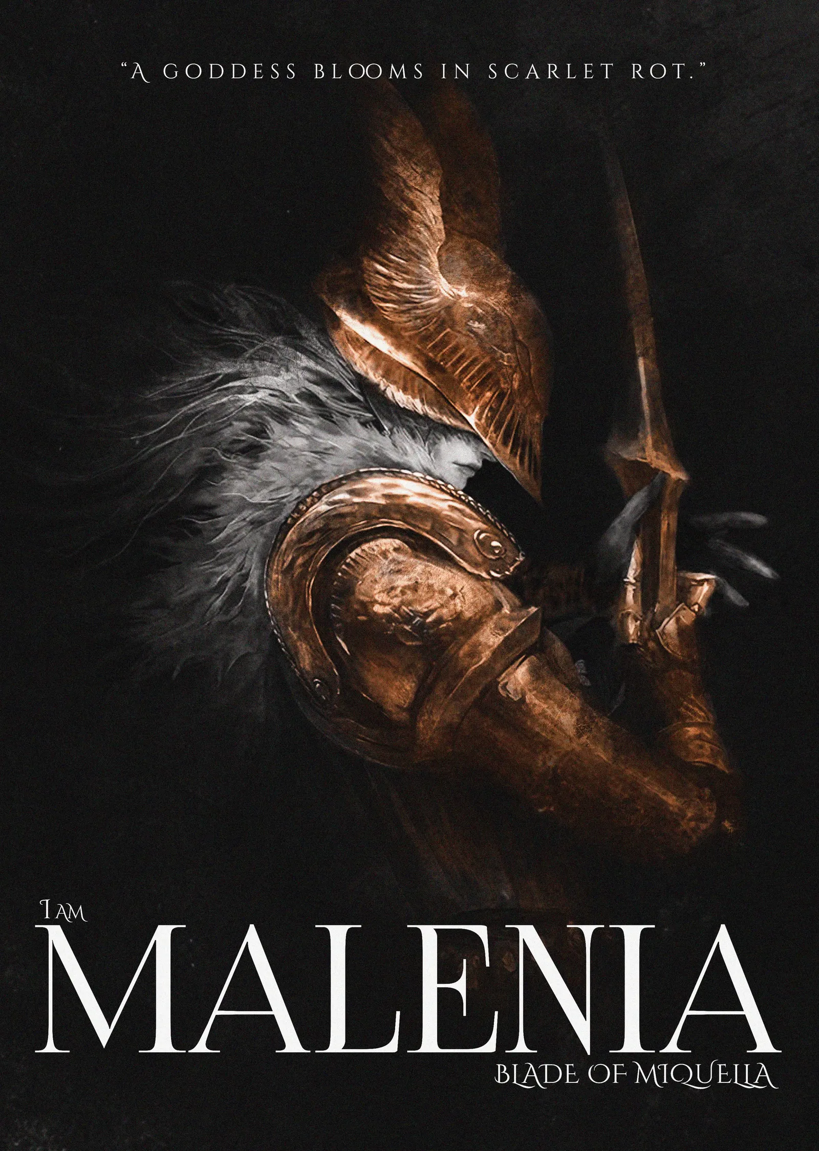 Malenia: Miquella'nın Kılıcı metal tablo