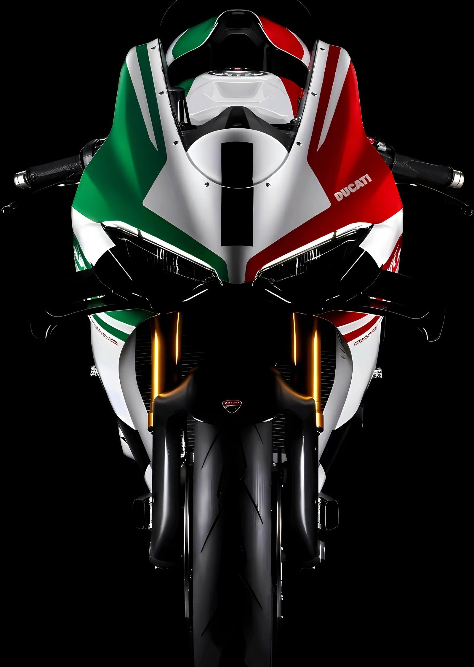 Ducati Panigale: İtalyan Renkleri metal tablo