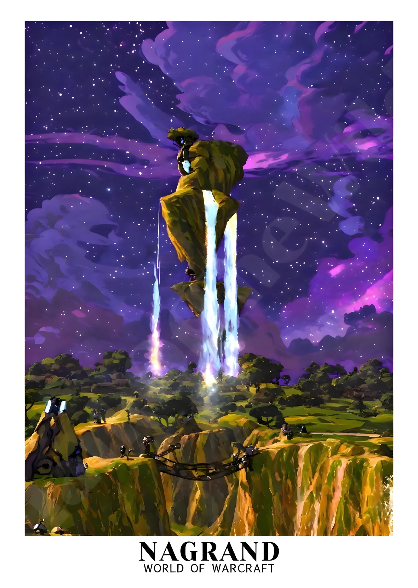 Nagrand - World of Warcraft metal tablo