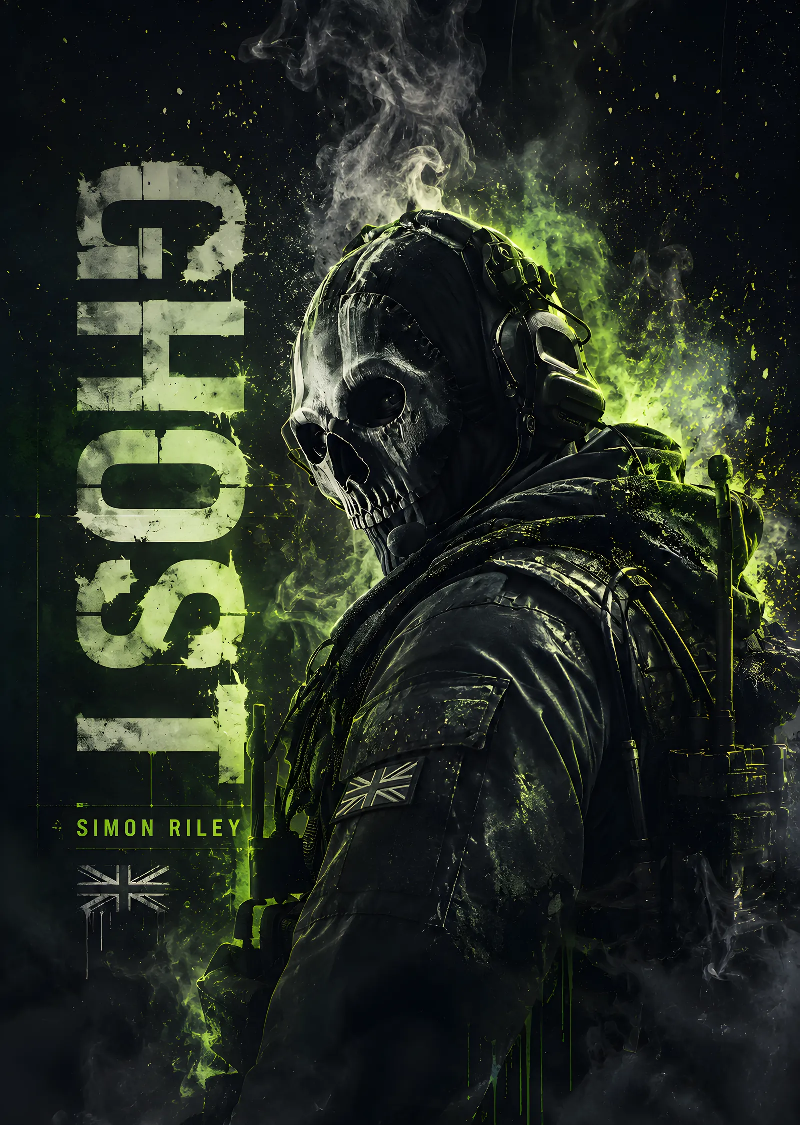 Call of Duty: Ghost - Simon Riley metal tablo