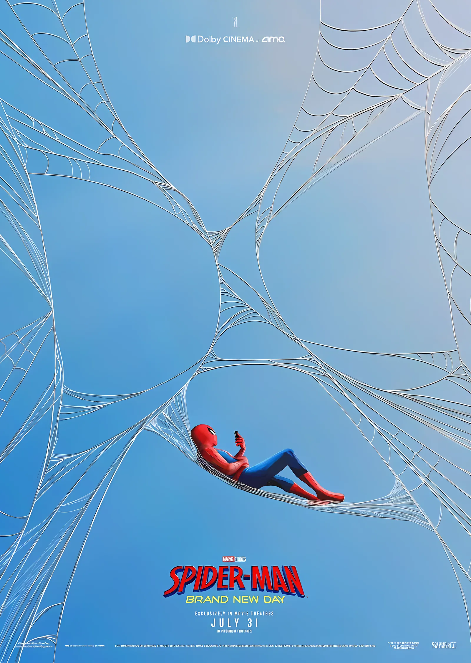 Spider-Man: Gökyüzü Ağı metal tablo