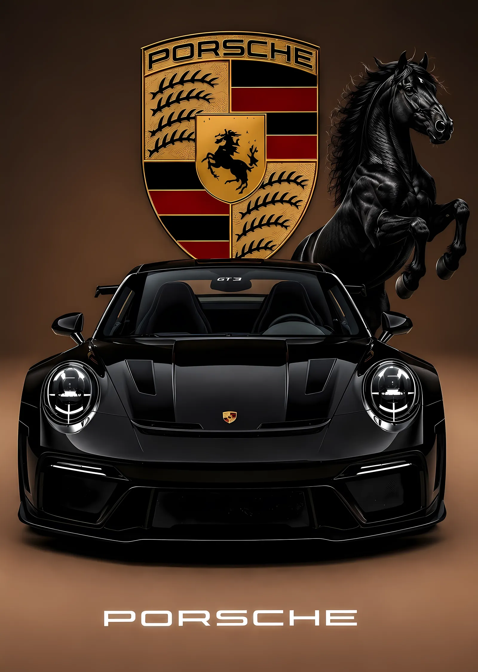 Porsche: Performans ve Zarafet metal tablo