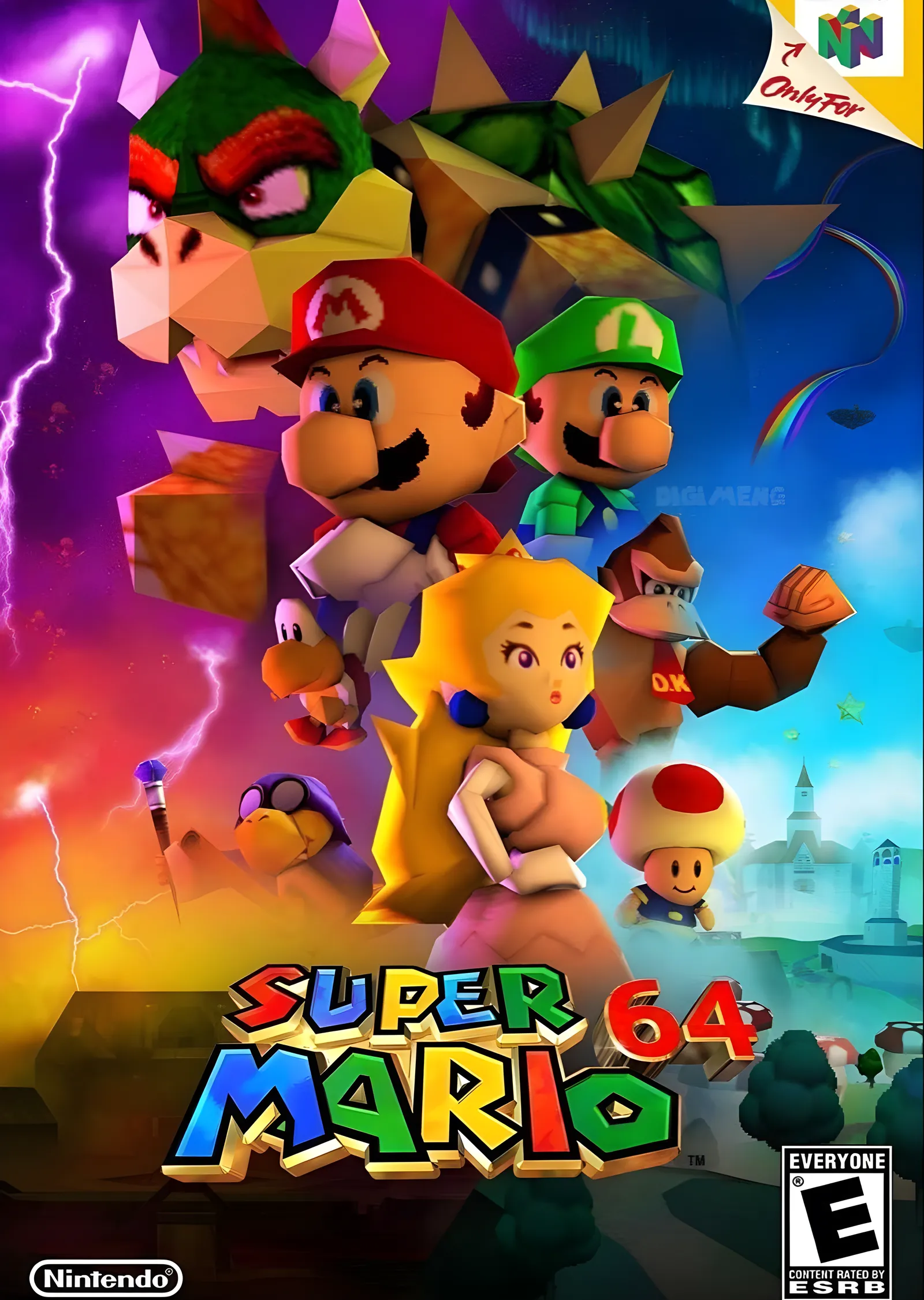 Super Mario 64 metal tablo