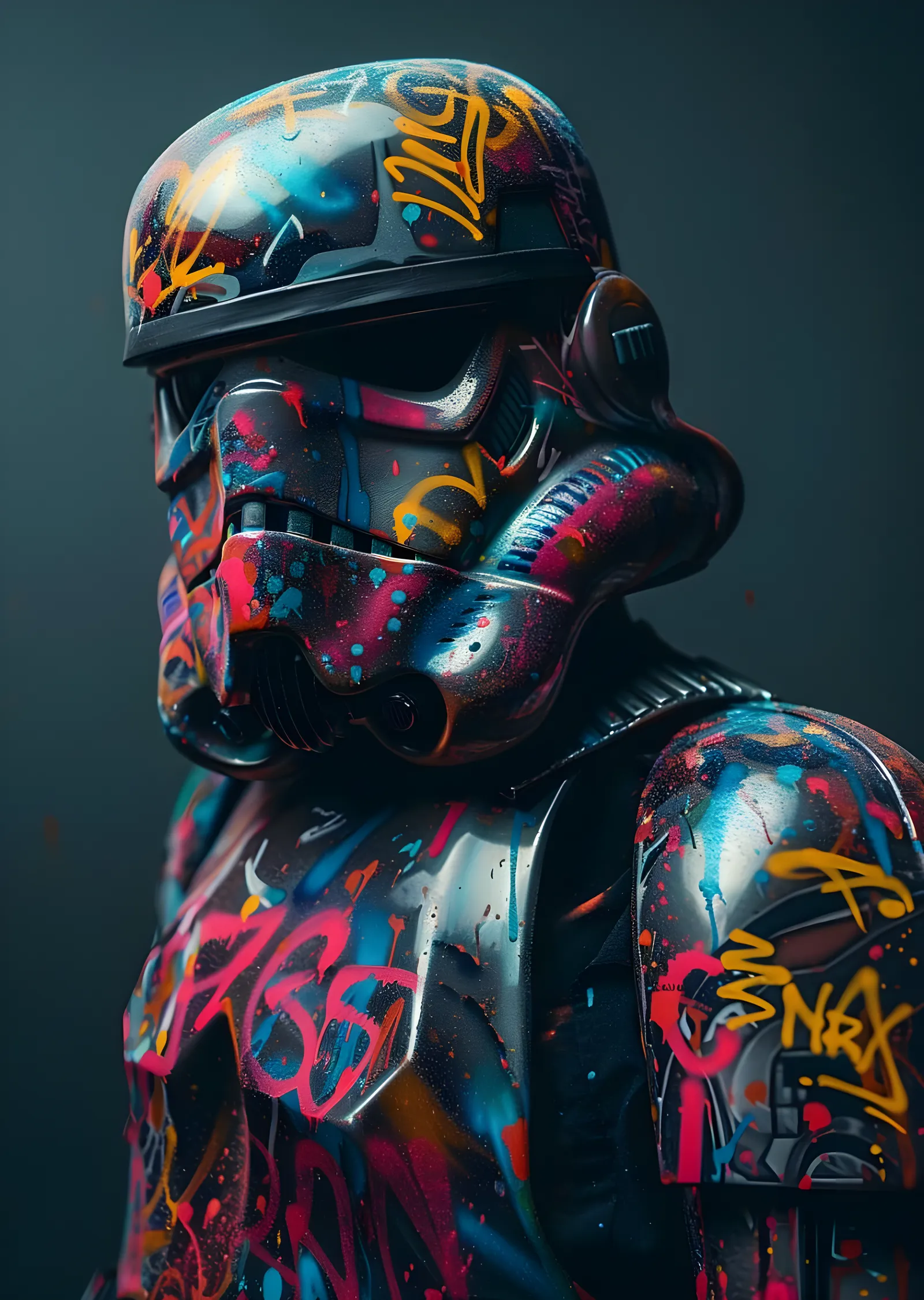 Star Wars: Grafiti Stormtrooper metal tablo