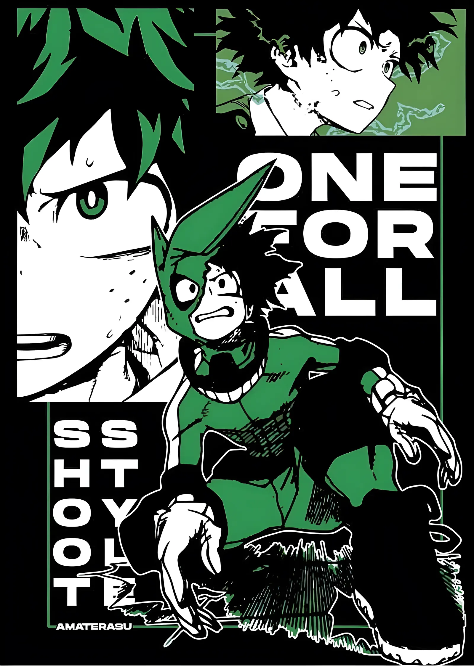 My Hero Academia: One For All Deku metal tablo