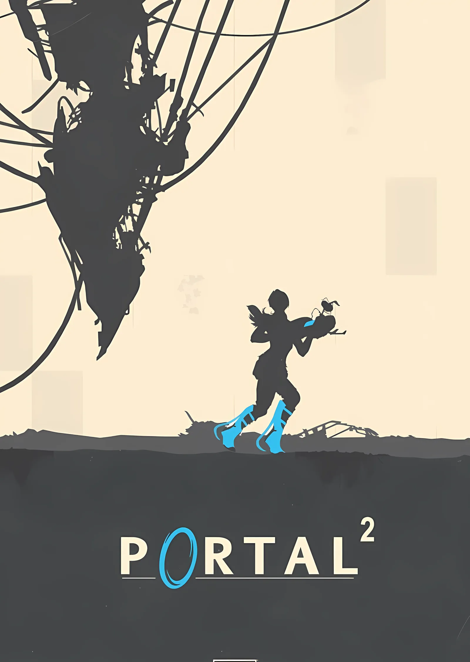 Portal 2 metal tablo