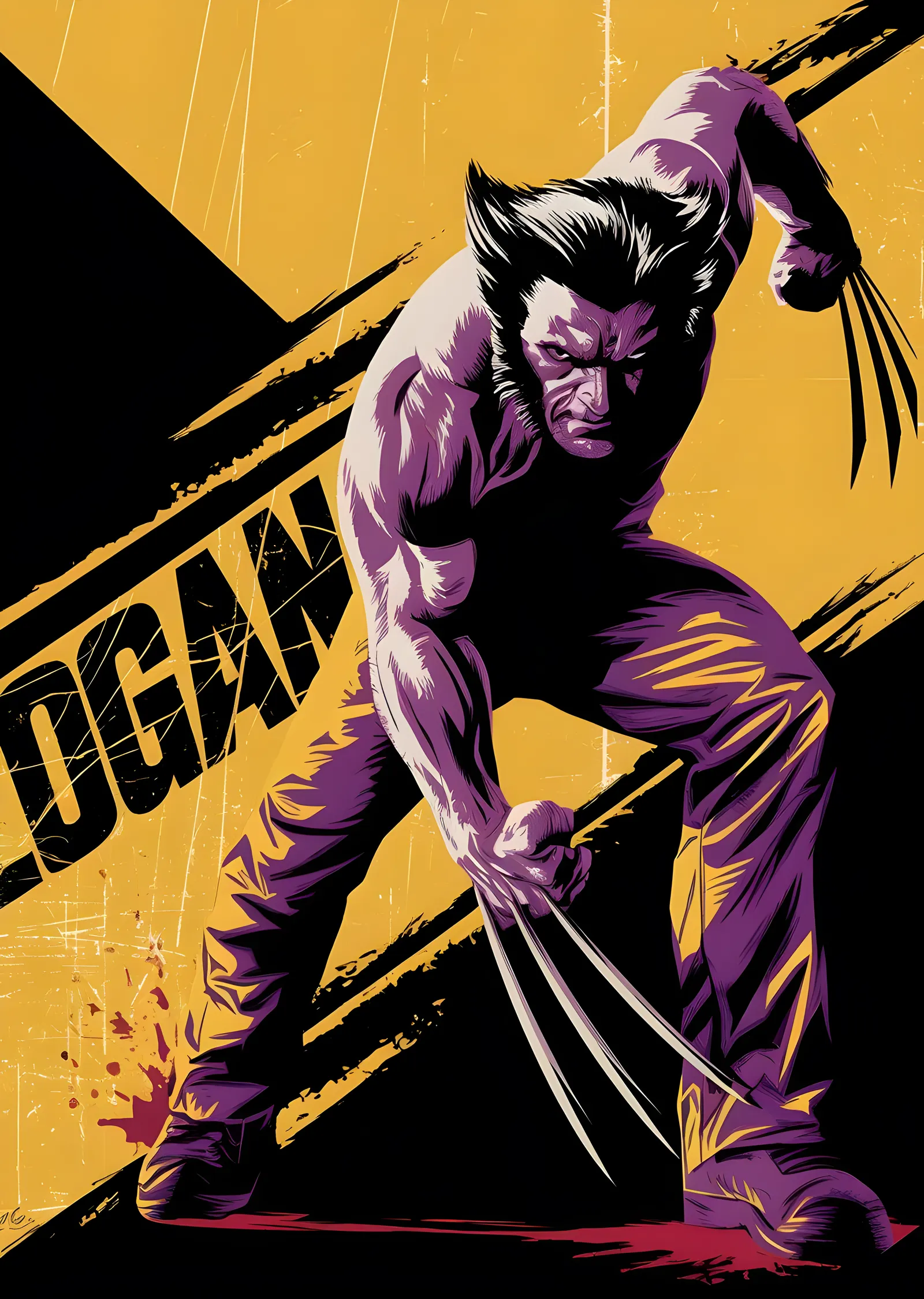 Wolverine - Logan metal tablo