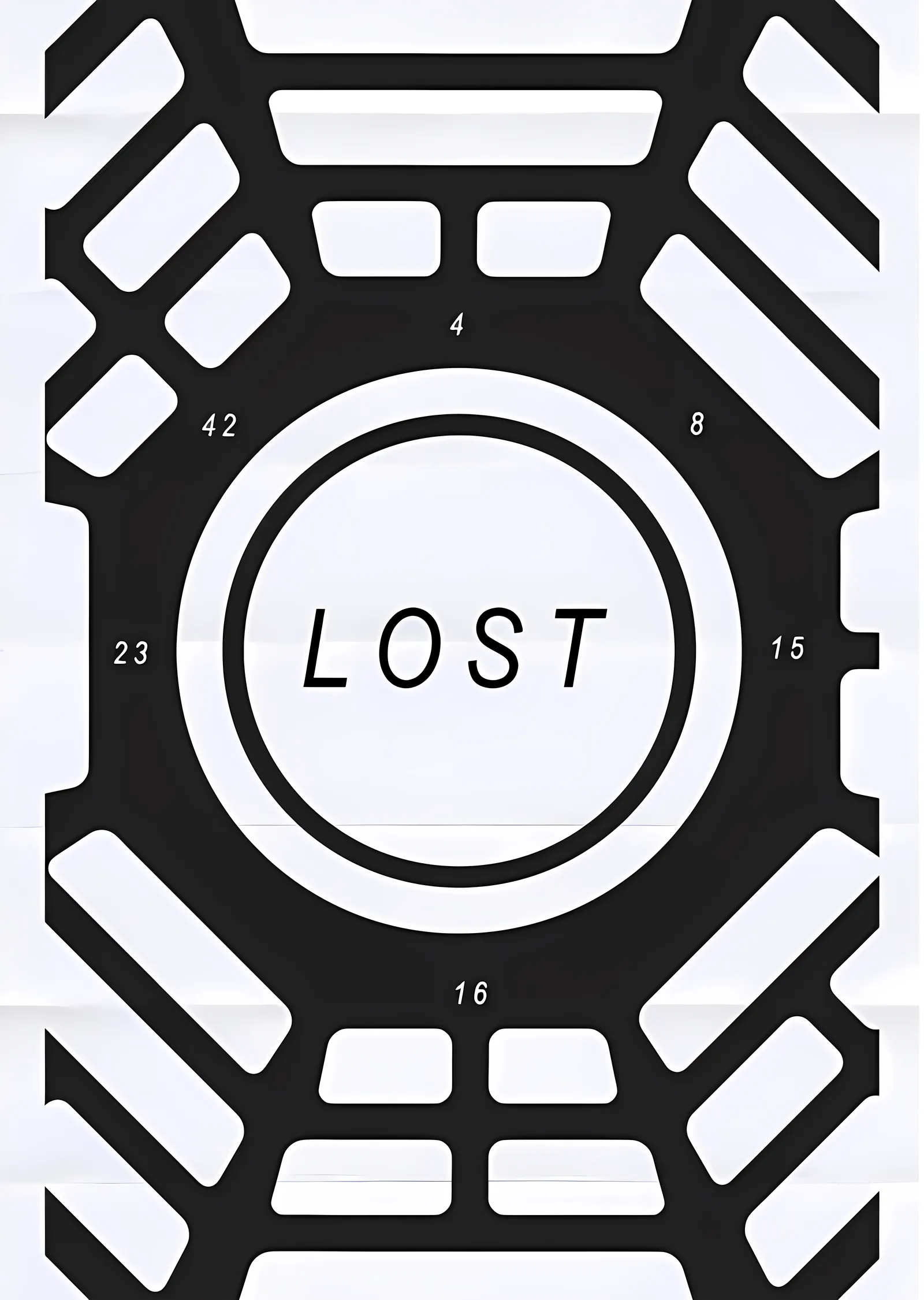 LOST: Sayılar metal tablo