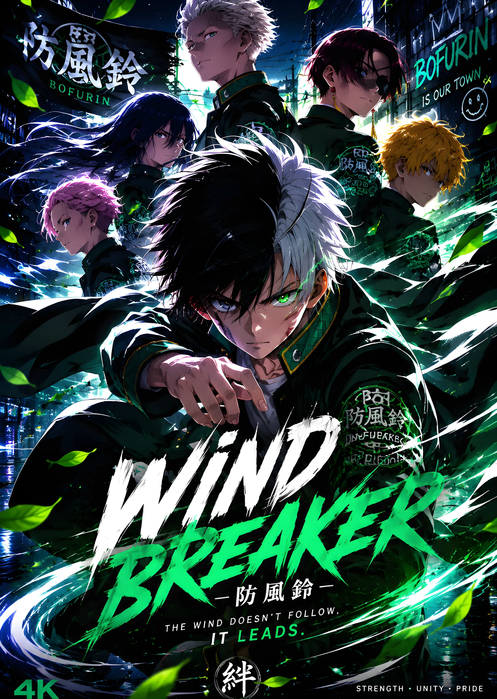 Wind Breaker: Rüzgar Takip Etmez metal tablo