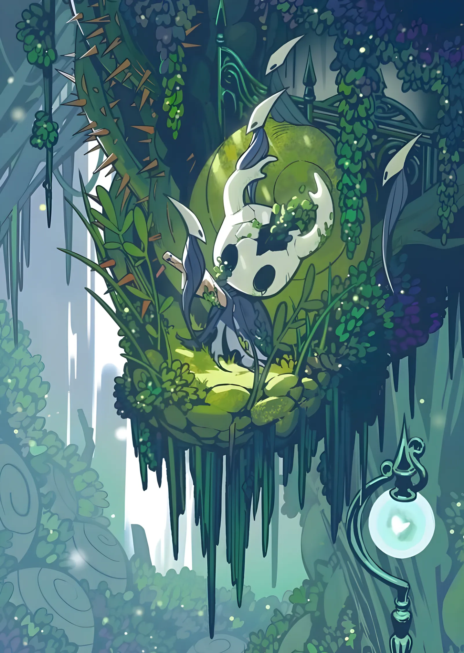 Hollow Knight - Yeşil Derinlik metal tablo
