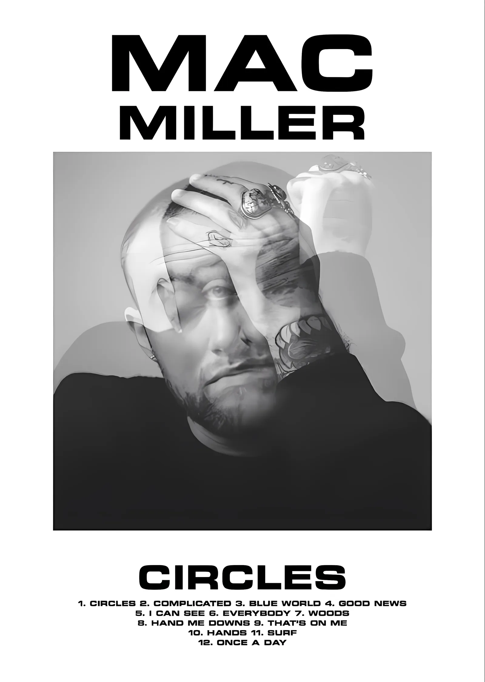 Mac Miller: Circles metal tablo