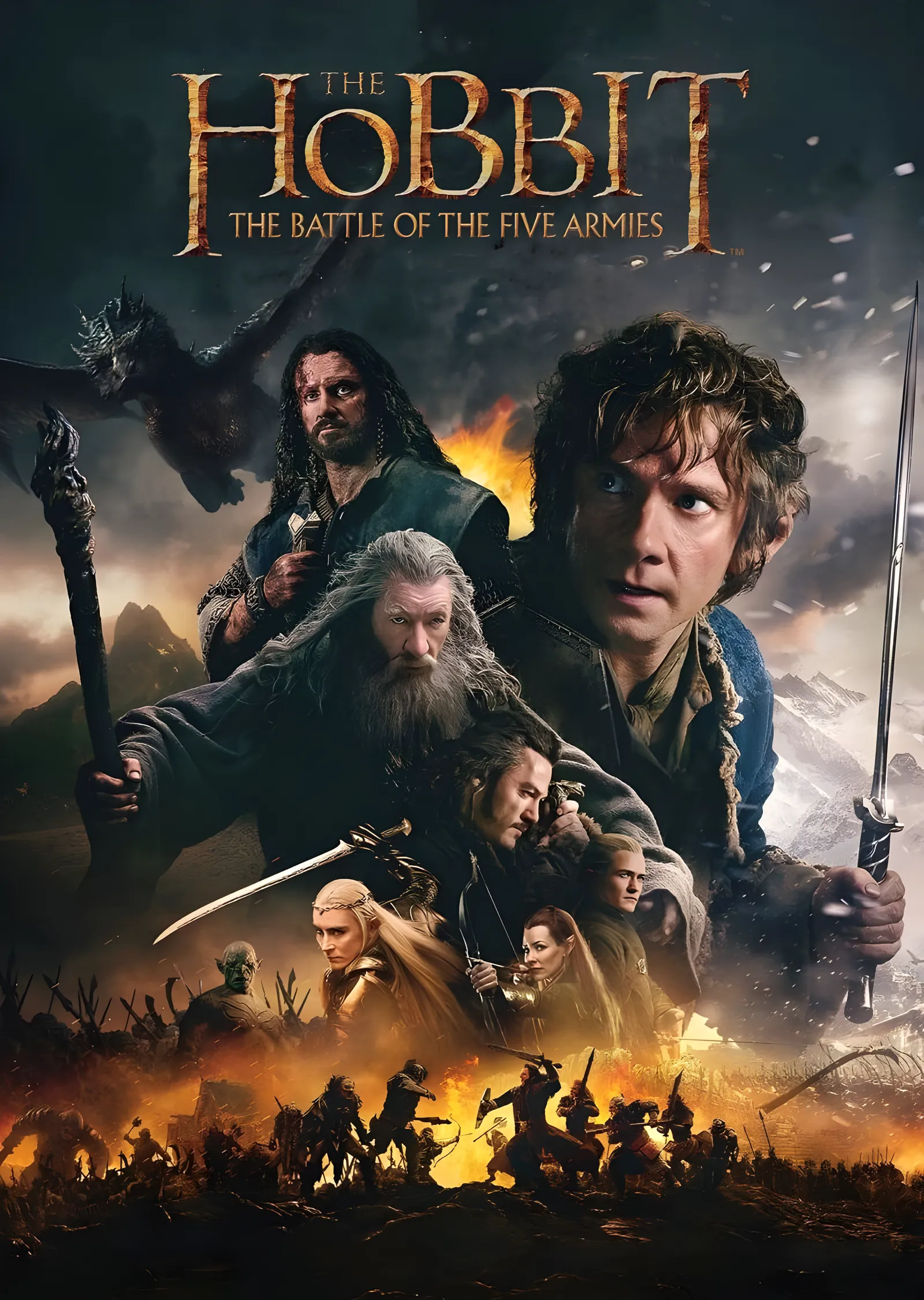 The Hobbit: The Battle of the Five Armies metal tablo