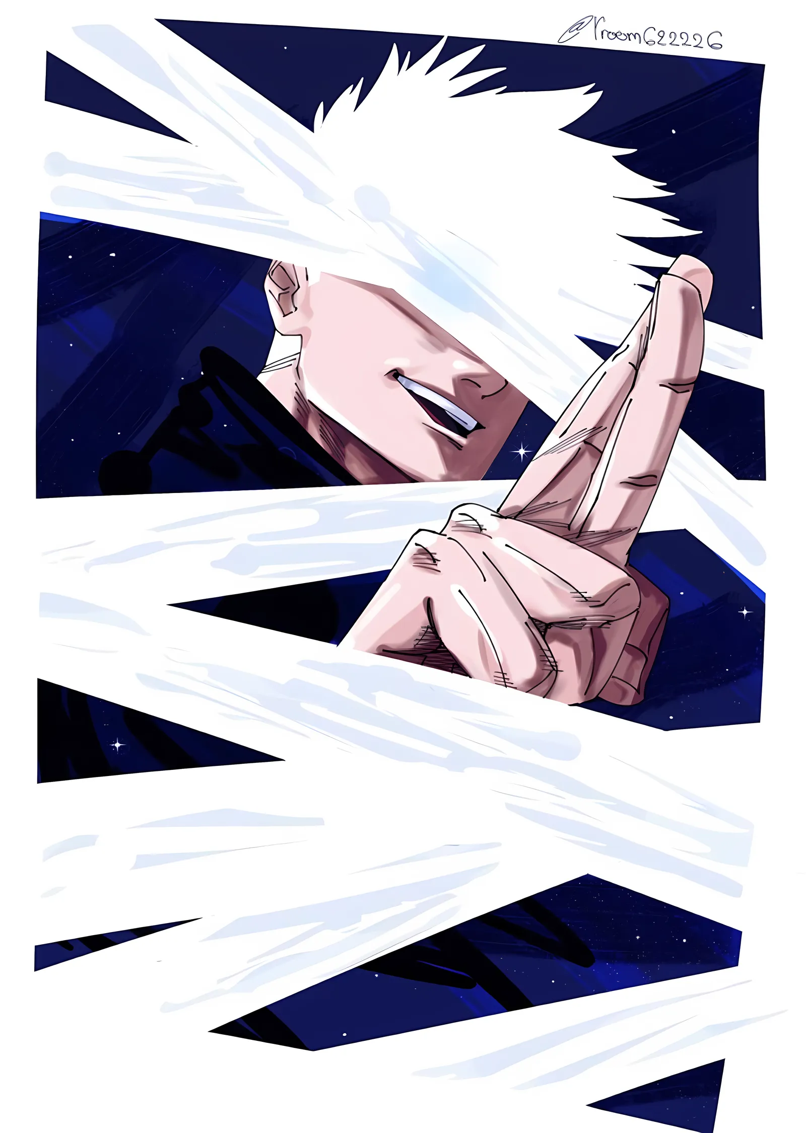 Jujutsu Kaisen - Gojo Satoru: Bandaj · Kozmik metal tablo