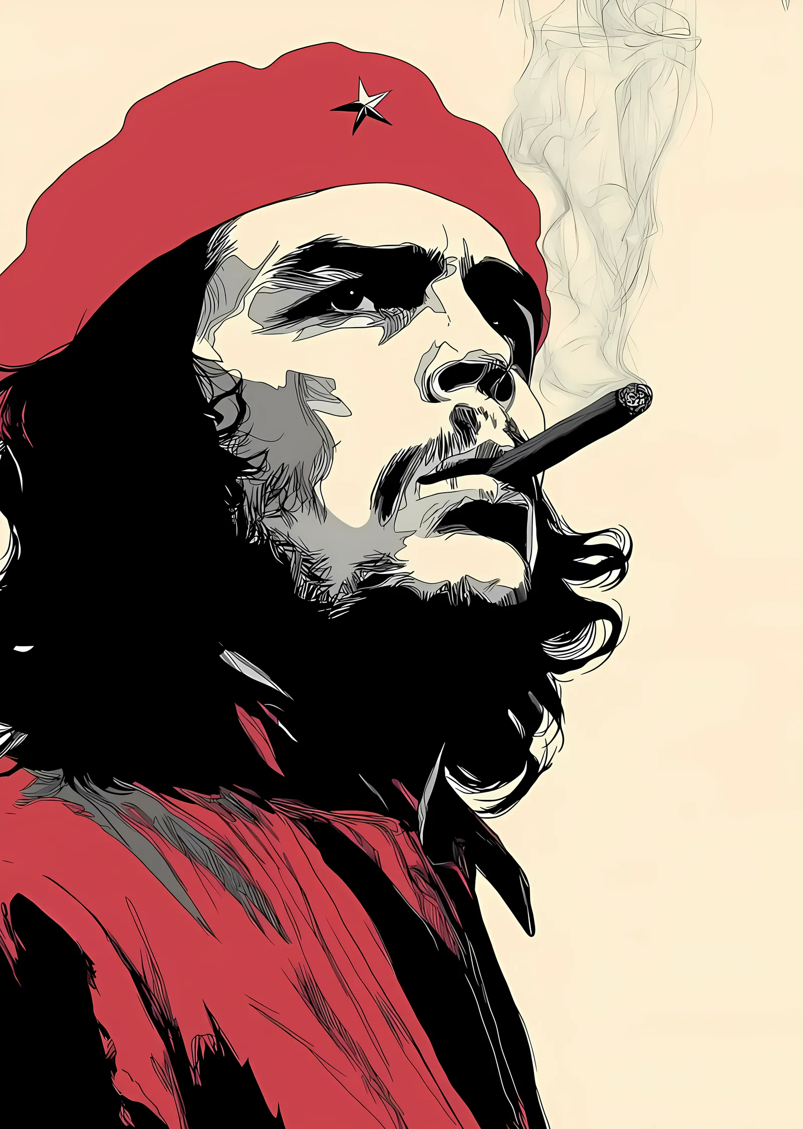 Che Guevara: Devrimci Portre metal tablo