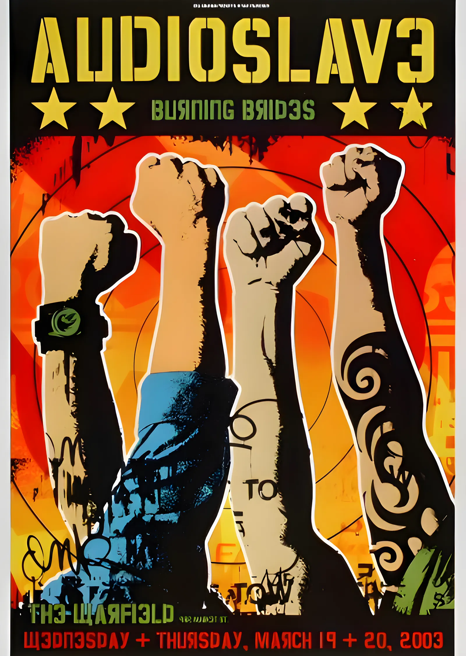 Audioslave: Burning Brides metal tablo