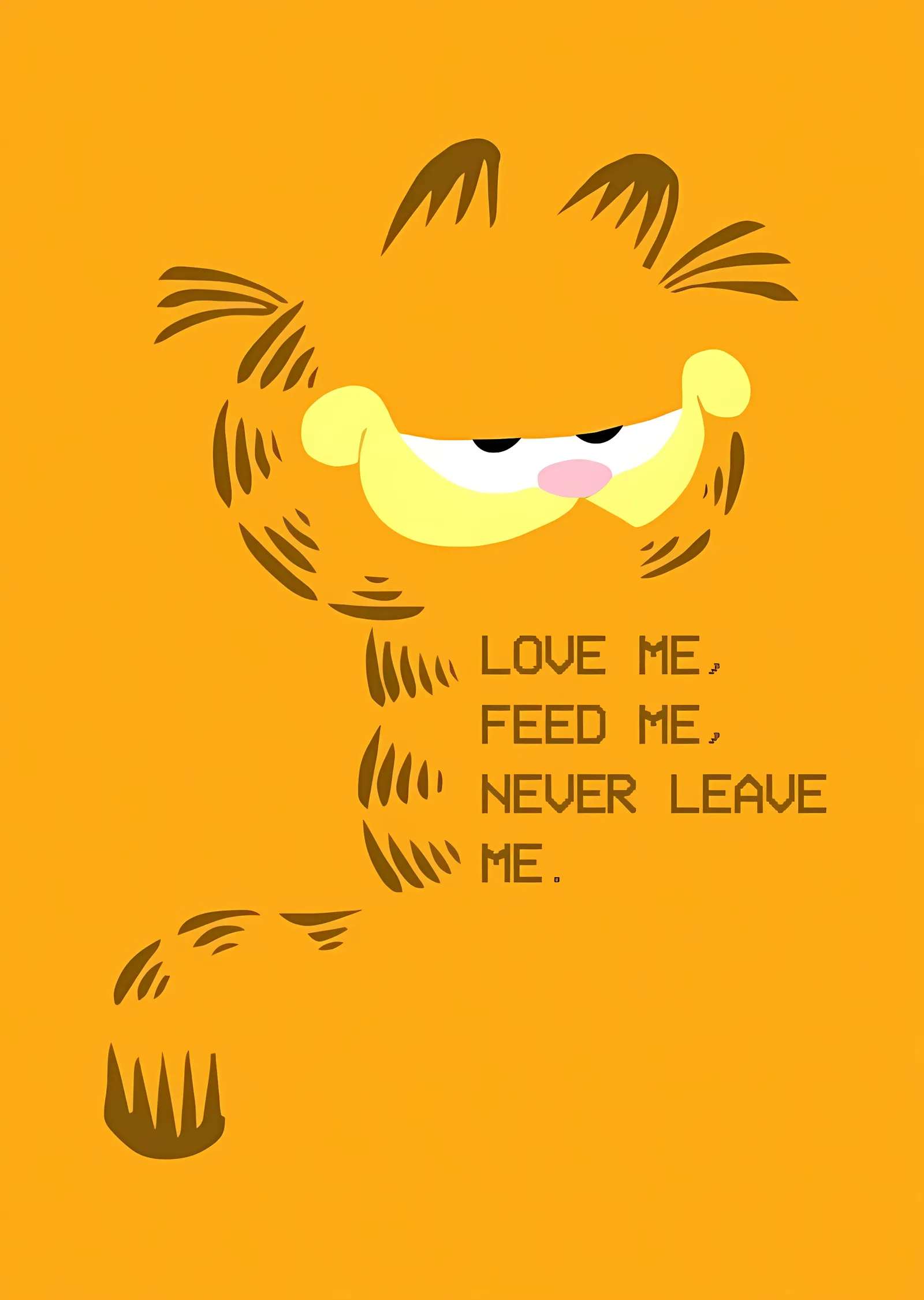 Garfield: Love Me, Feed Me metal tablo