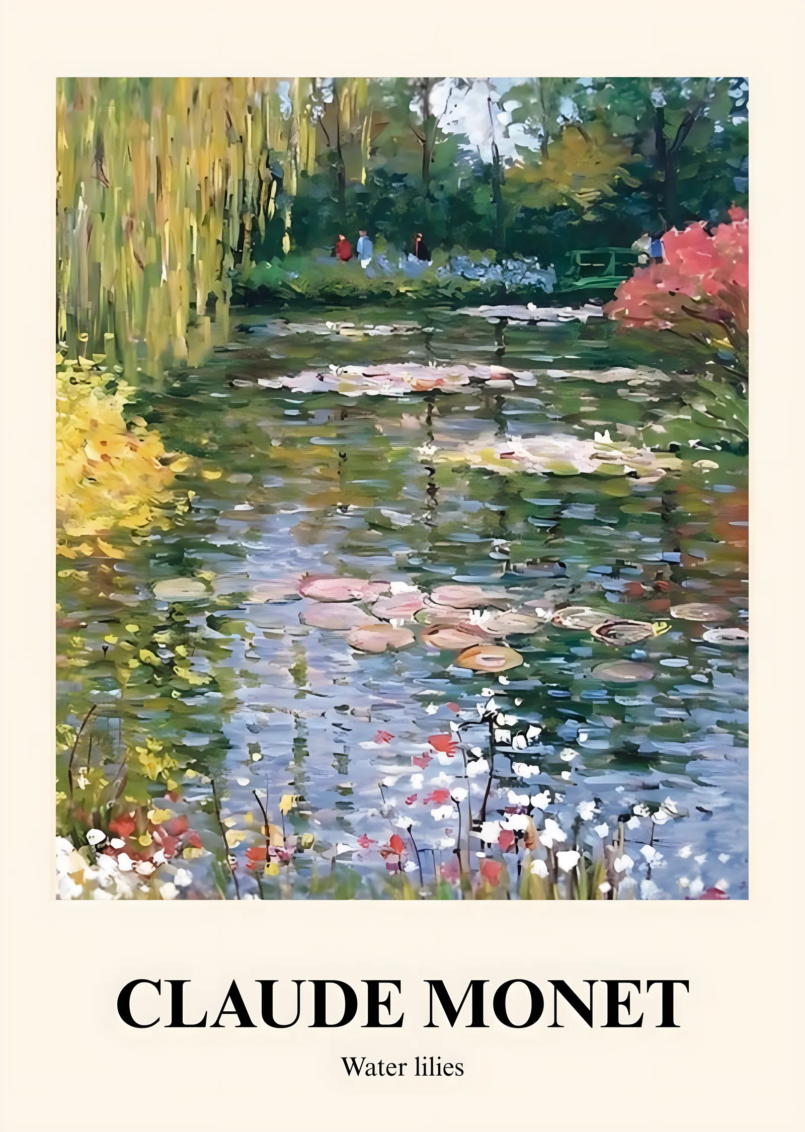 Claude Monet: Water Lilies metal tablo