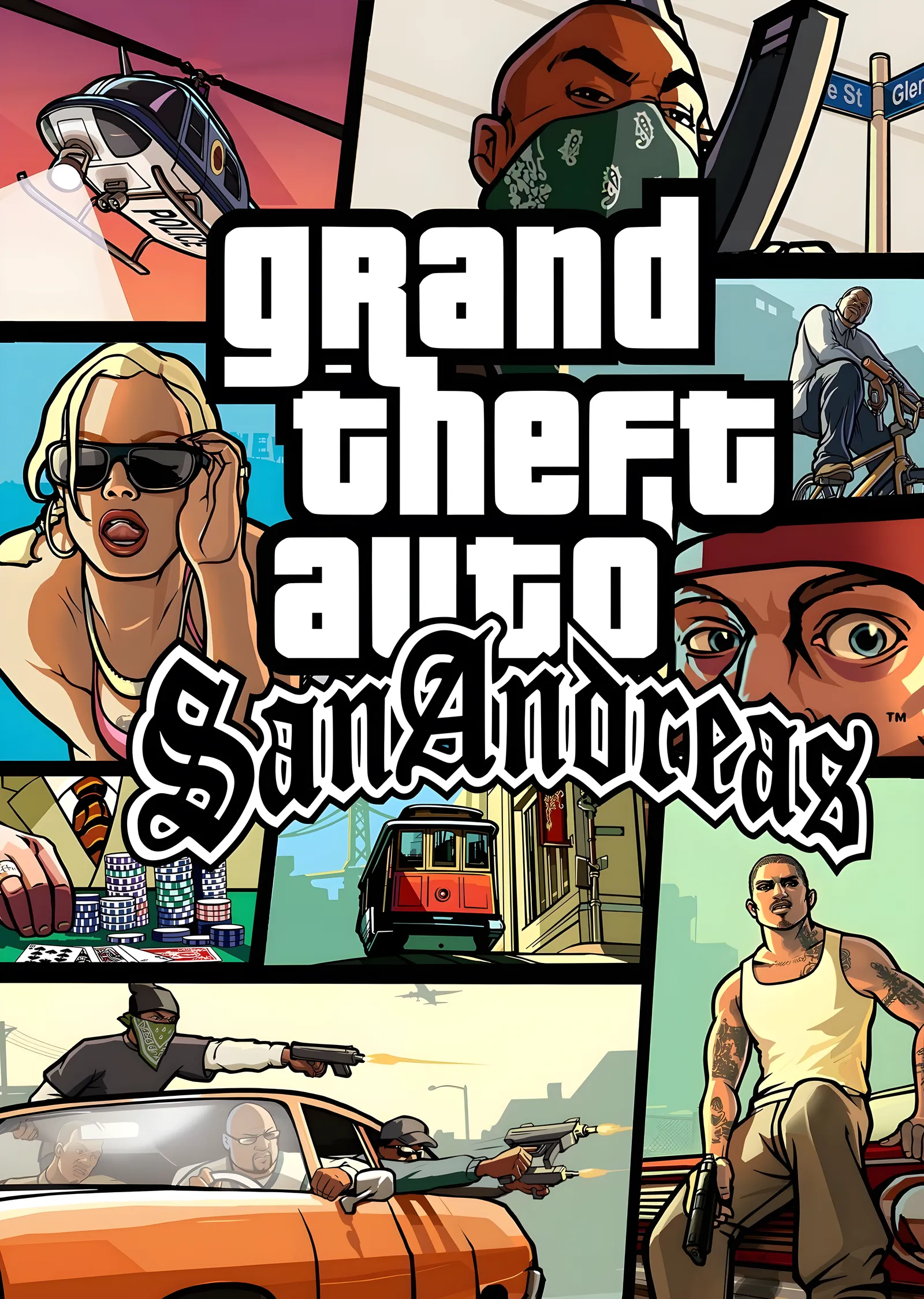 Grand Theft Auto: San Andreas metal tablo