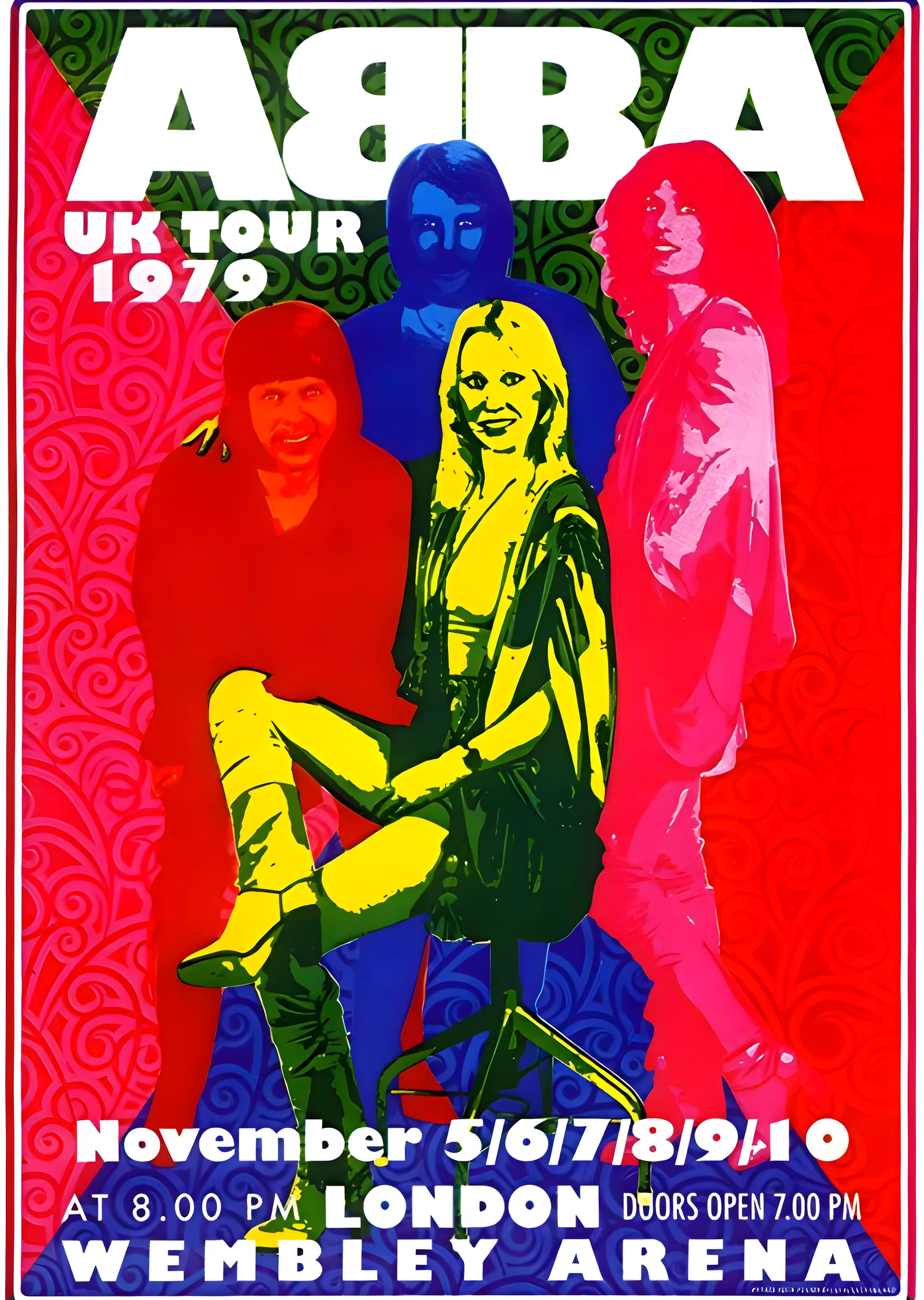 ABBA: UK Tour 1979 metal tablo