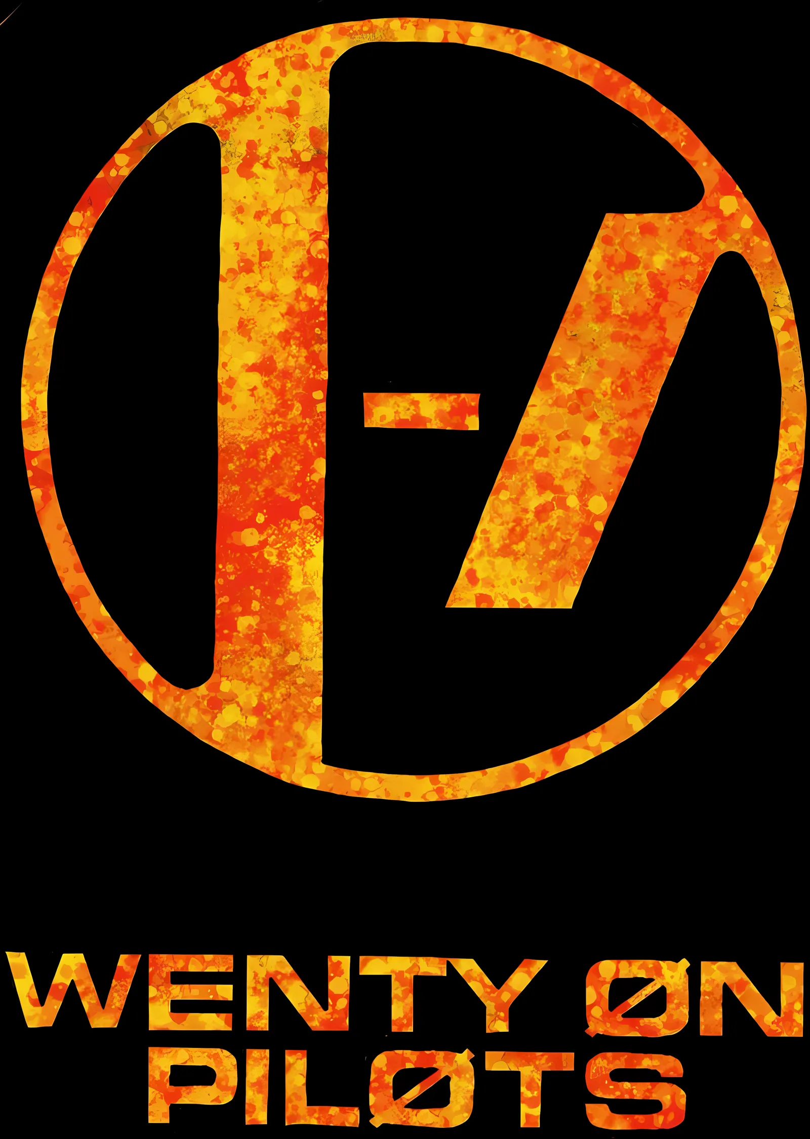 Twenty One Pilots: Alev Amblemi metal tablo