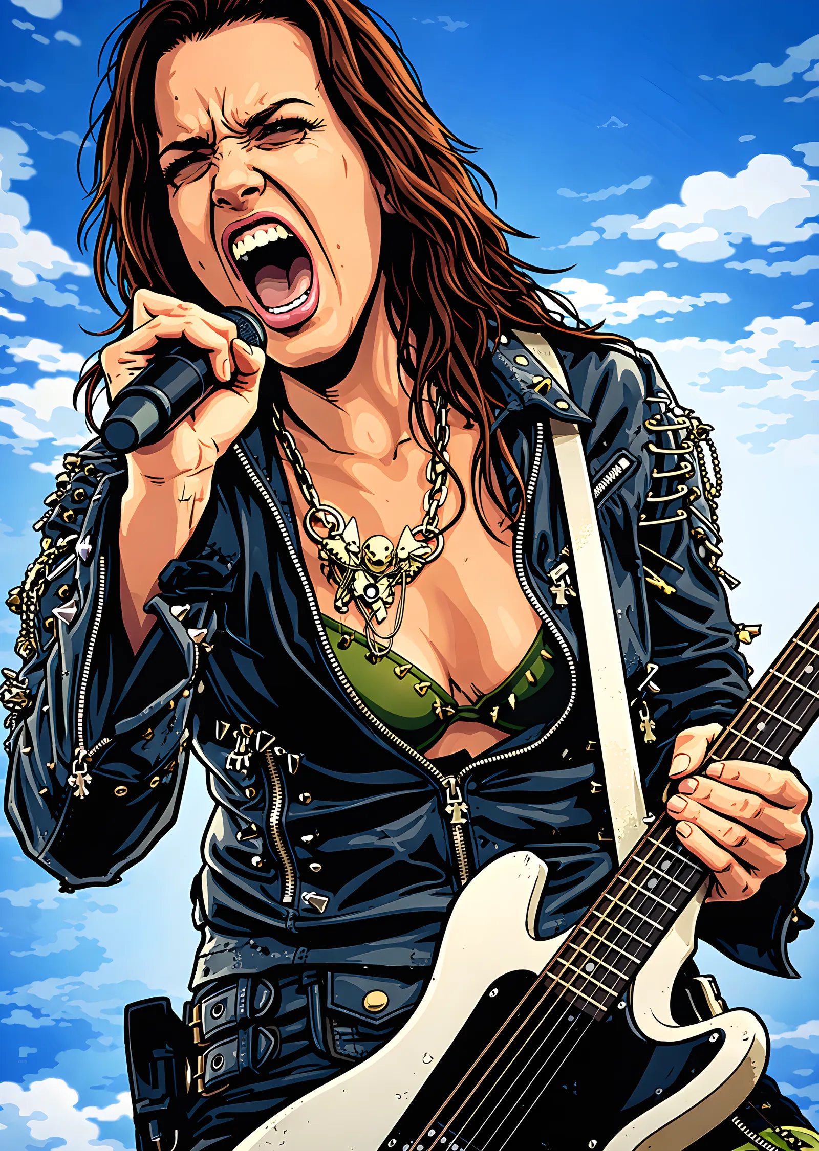 Halestorm: Lzzy Hale metal tablo