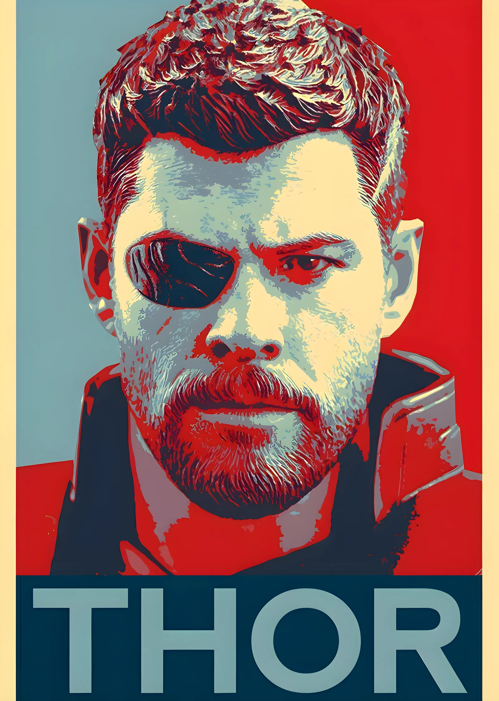 Thor: Klasik Kahraman Portresi metal tablo