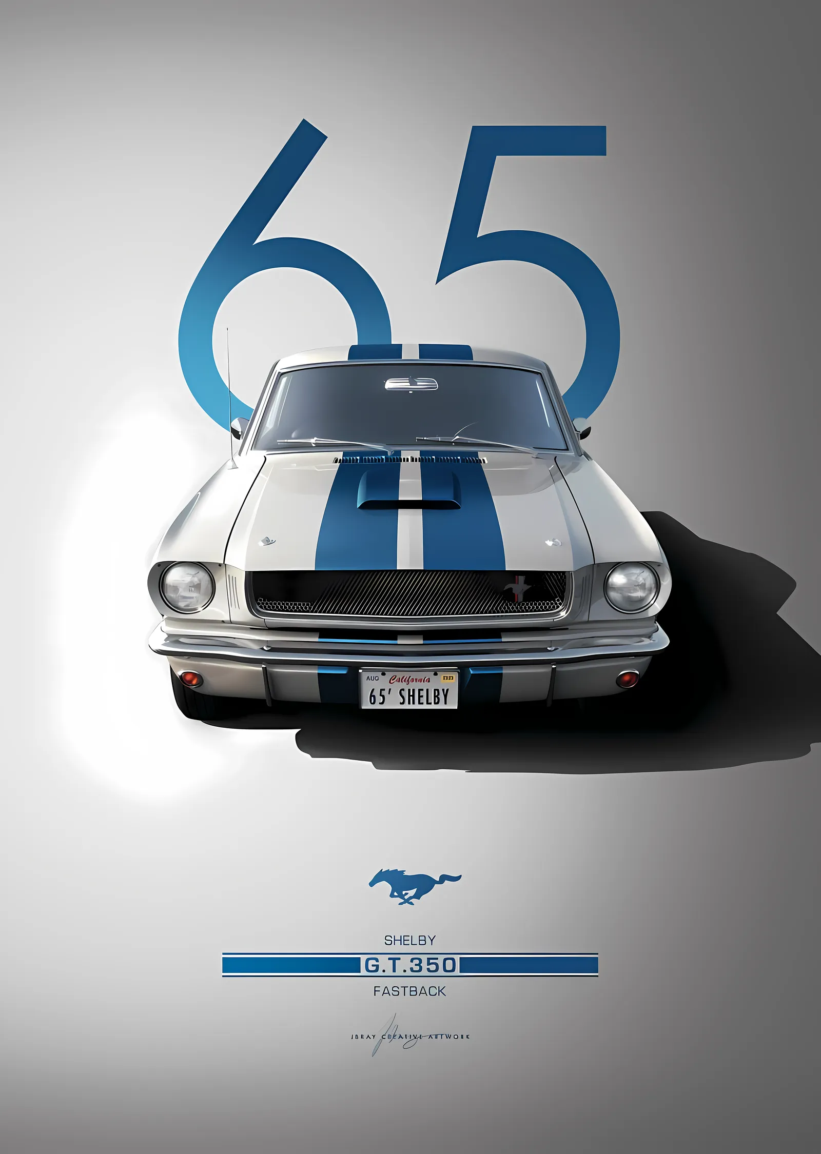 Shelby GT350: 1965 Efsanesi metal tablo