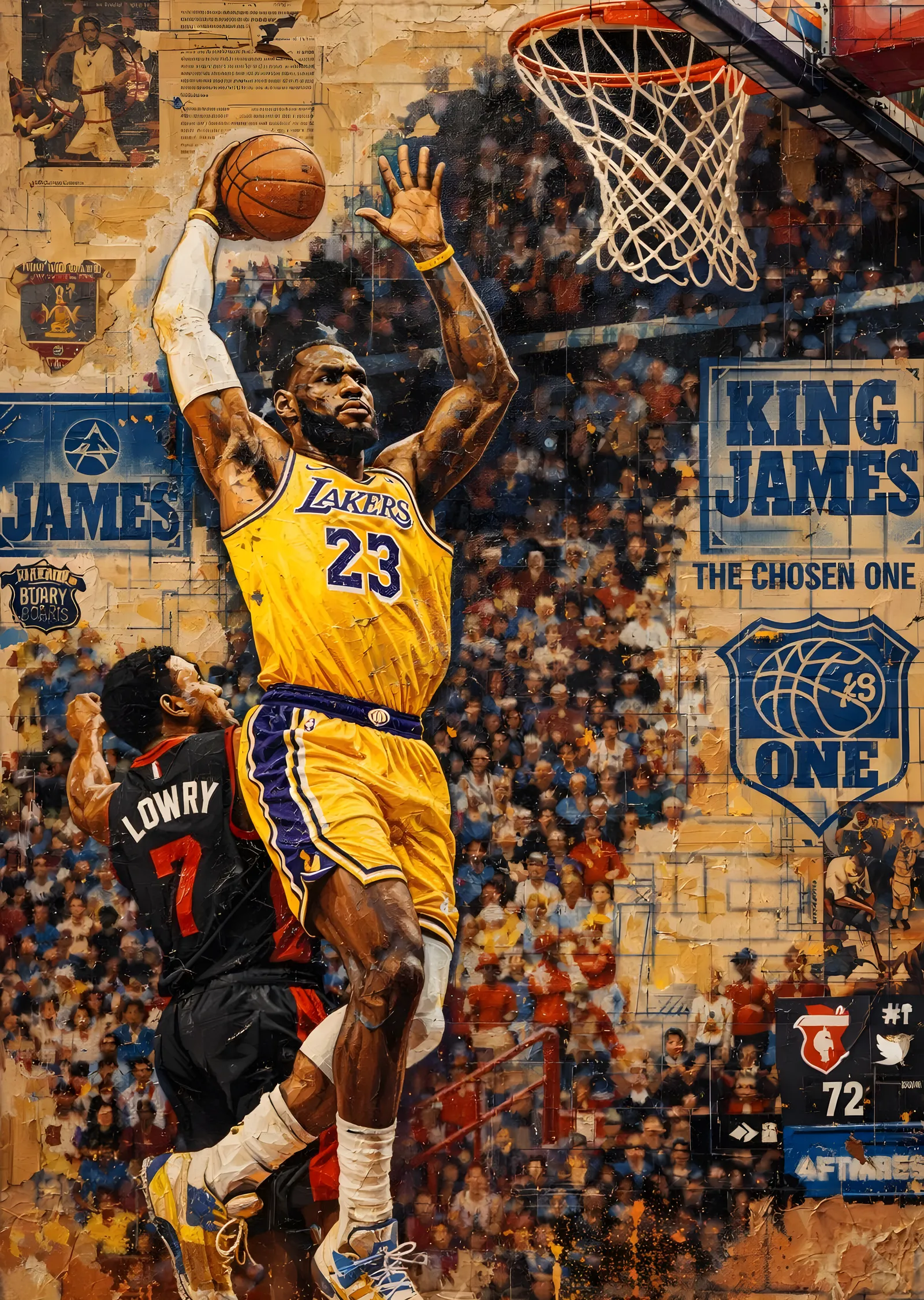 LeBron James: King James Smacı metal tablo