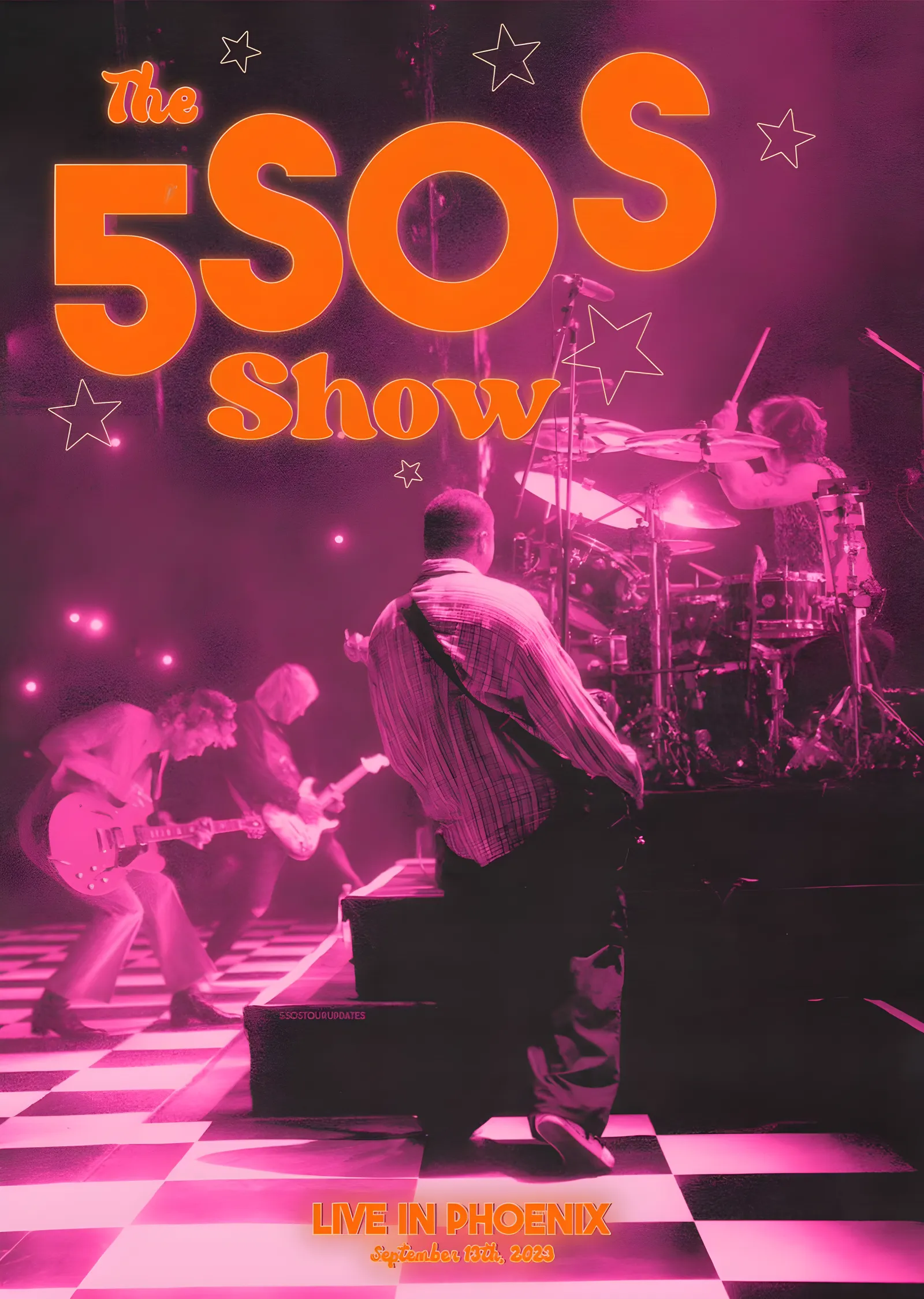 5 Seconds of Summer - The 5SOS Show Phoenix metal tablo