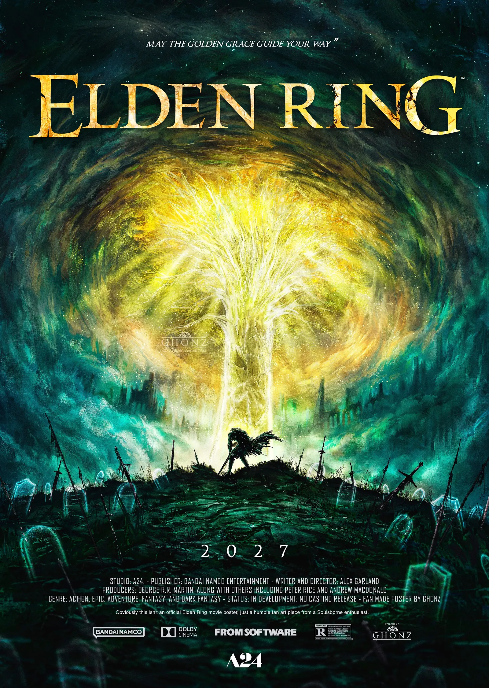 Elden Ring: Film Afişi metal tablo