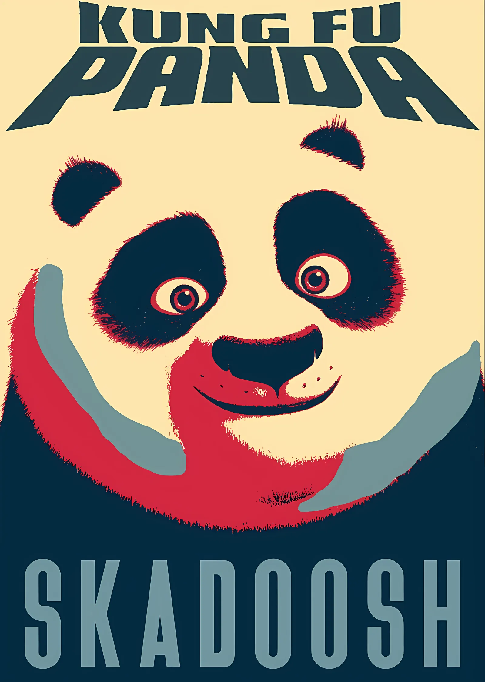 Kung Fu Panda: Skadoosh Anı metal tablo
