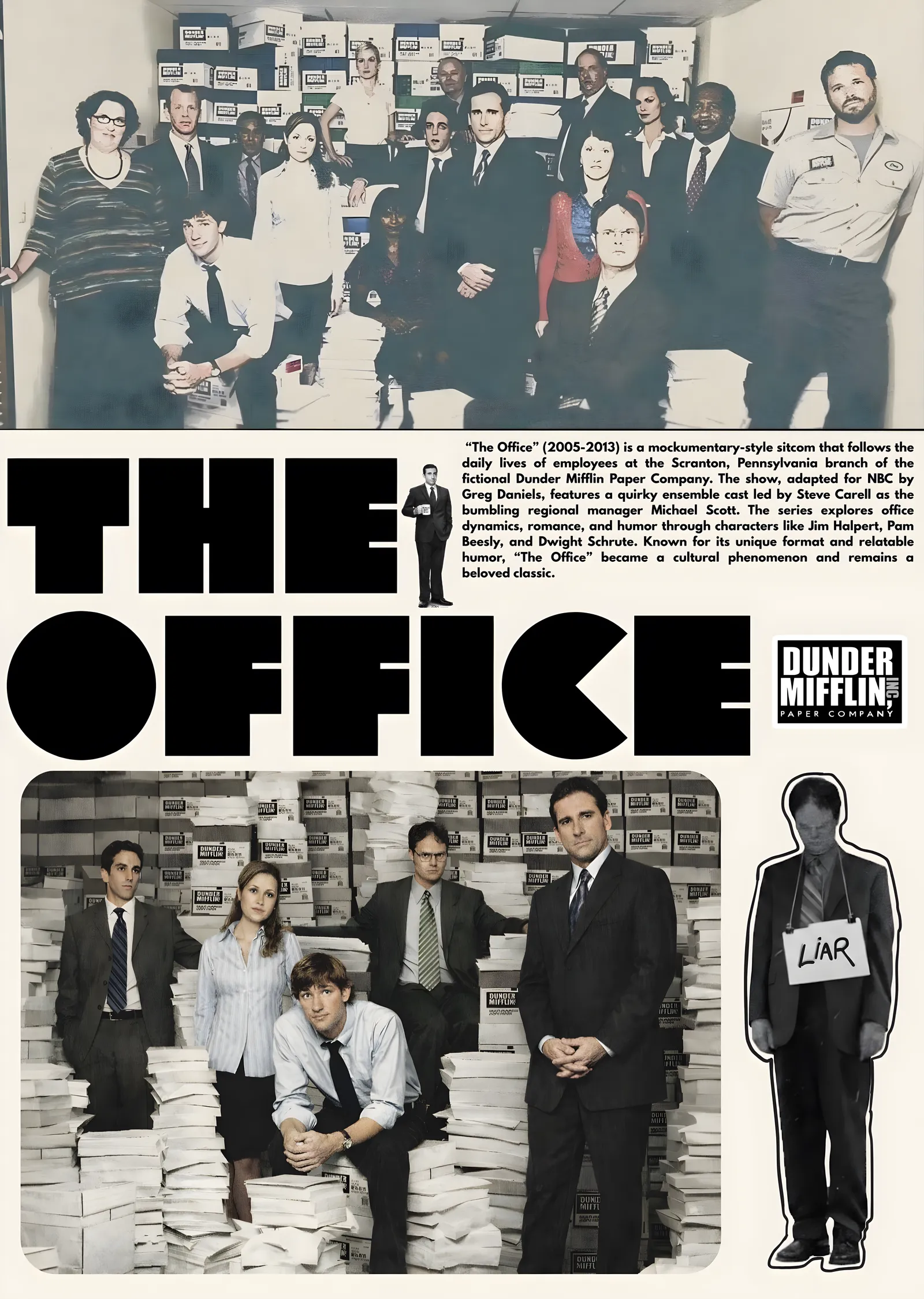 The Office - Dunder Mifflin metal tablo