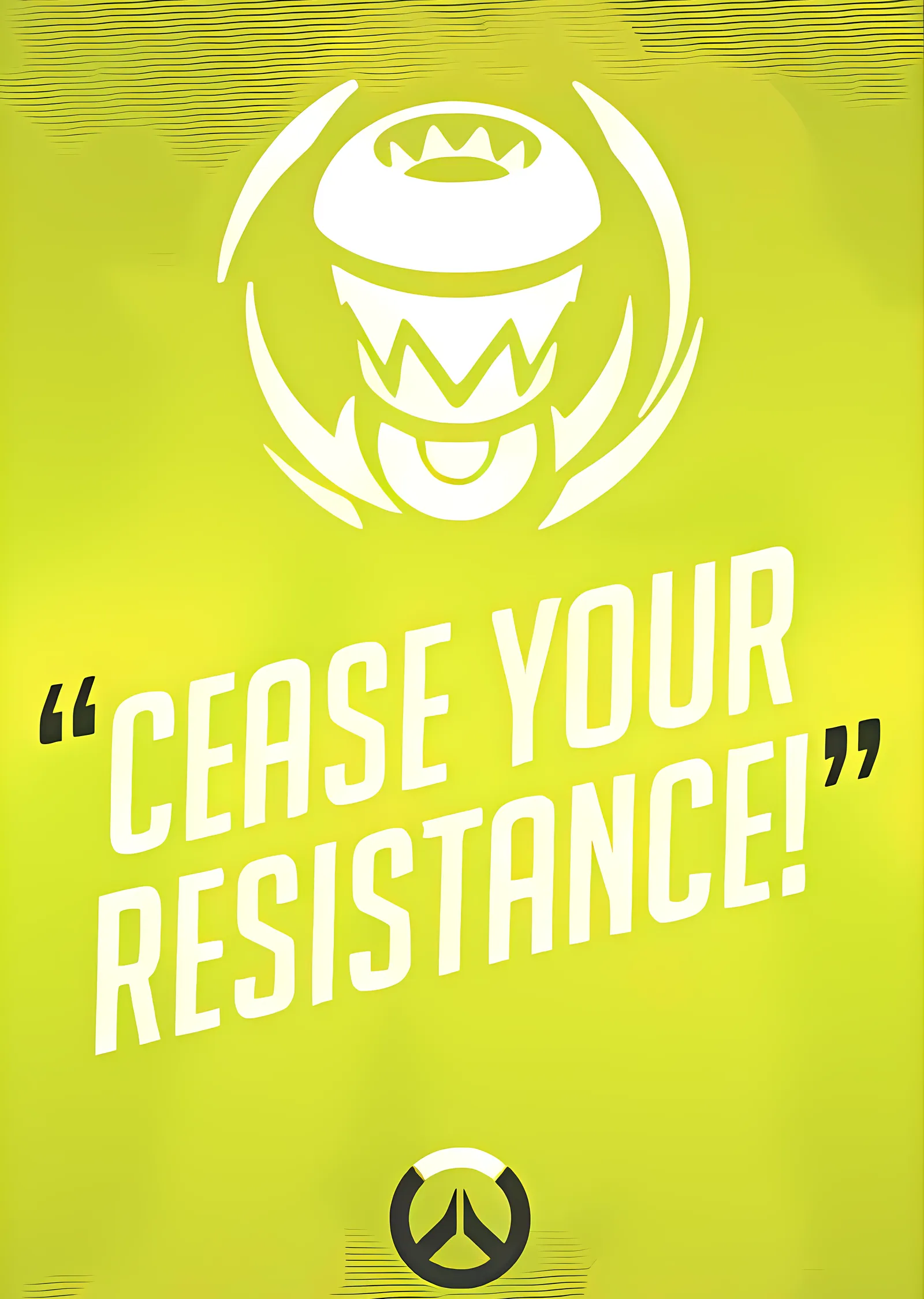 Overwatch - Cease Your Resistance! metal tablo