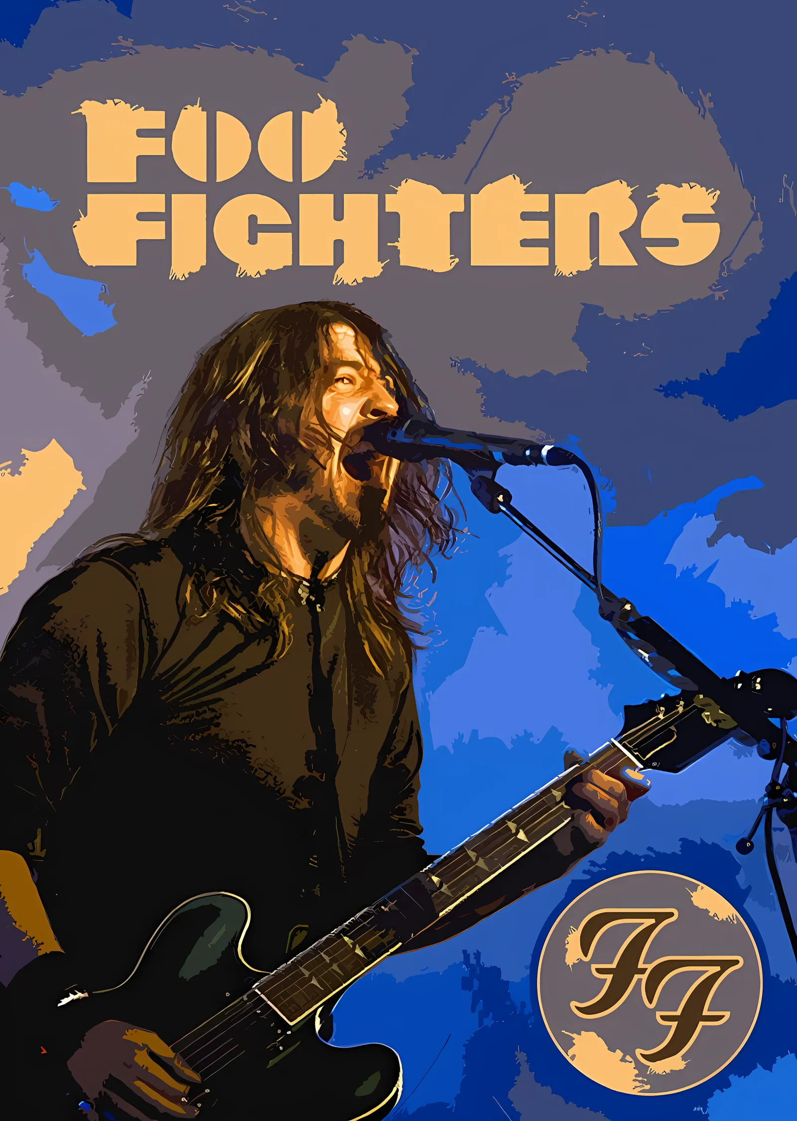 Foo Fighters: Dave Grohl metal tablo