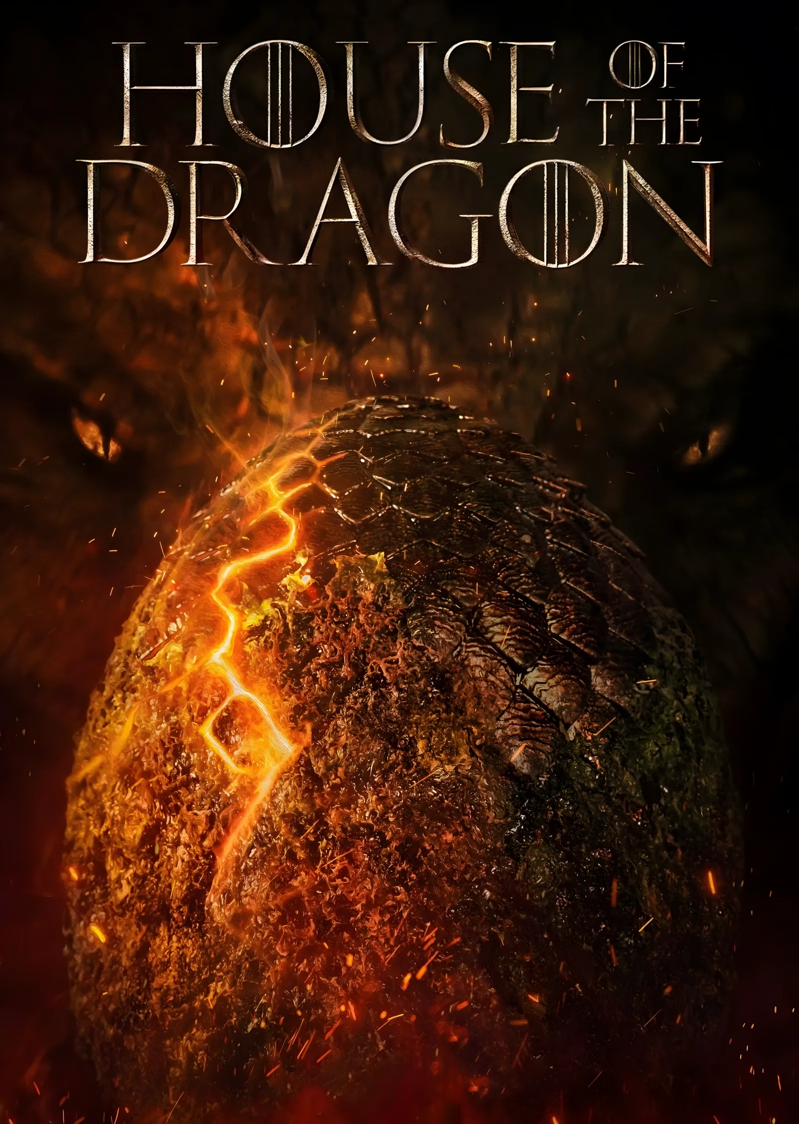 House of the Dragon: Ateşten Ejderha Yumurtası metal tablo