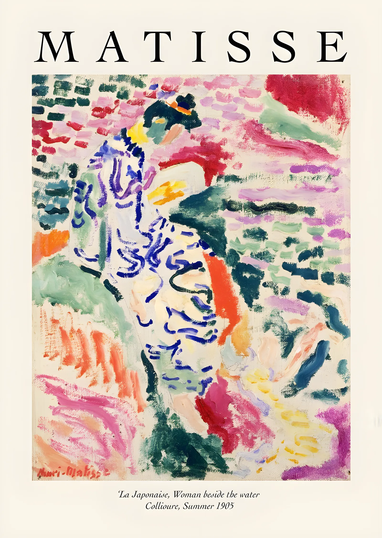 Matisse: La Japonaise metal tablo