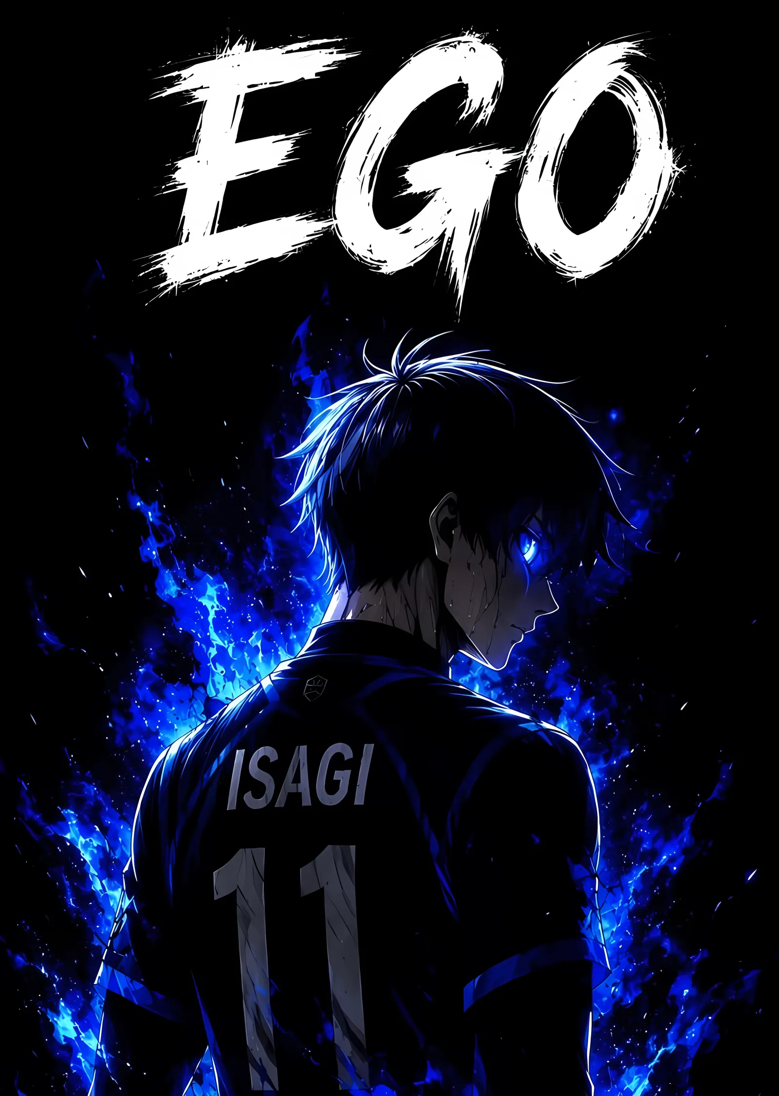 Blue Lock: Isagi ve Ego Alevi metal tablo