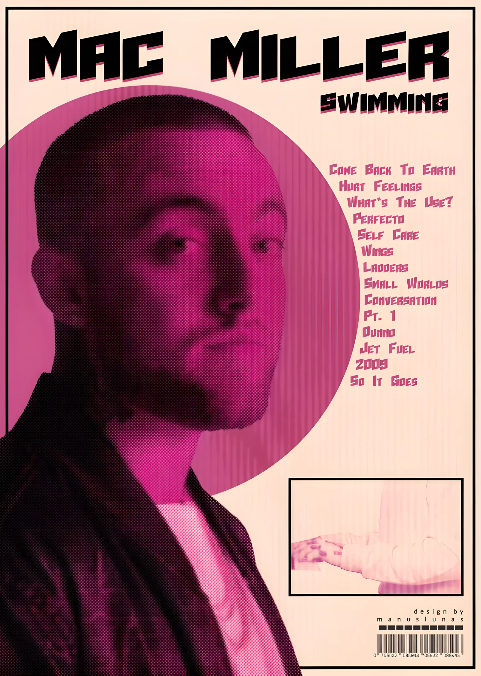 Mac Miller: Swimming metal tablo