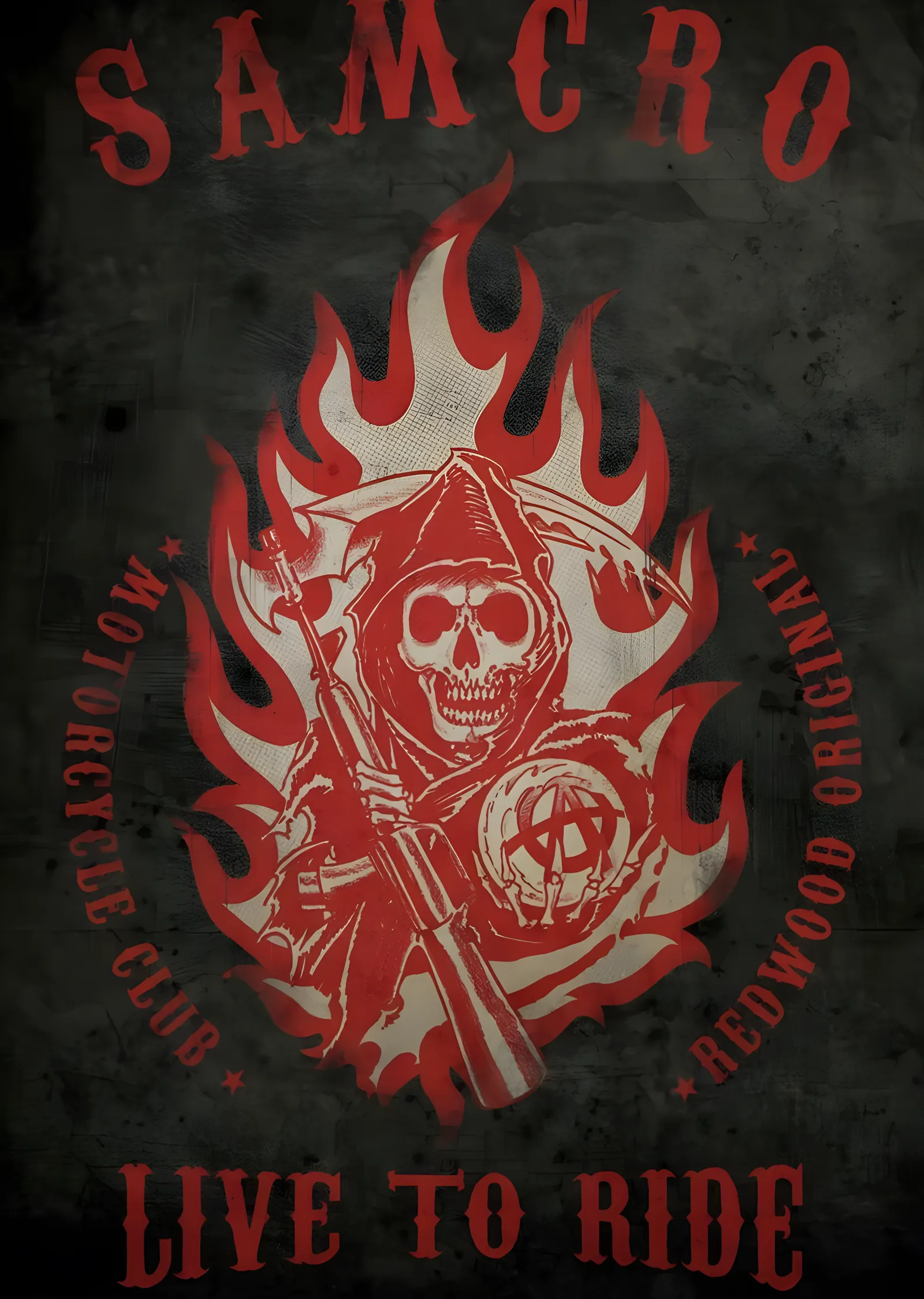 SAMCRO: Live to Ride metal tablo